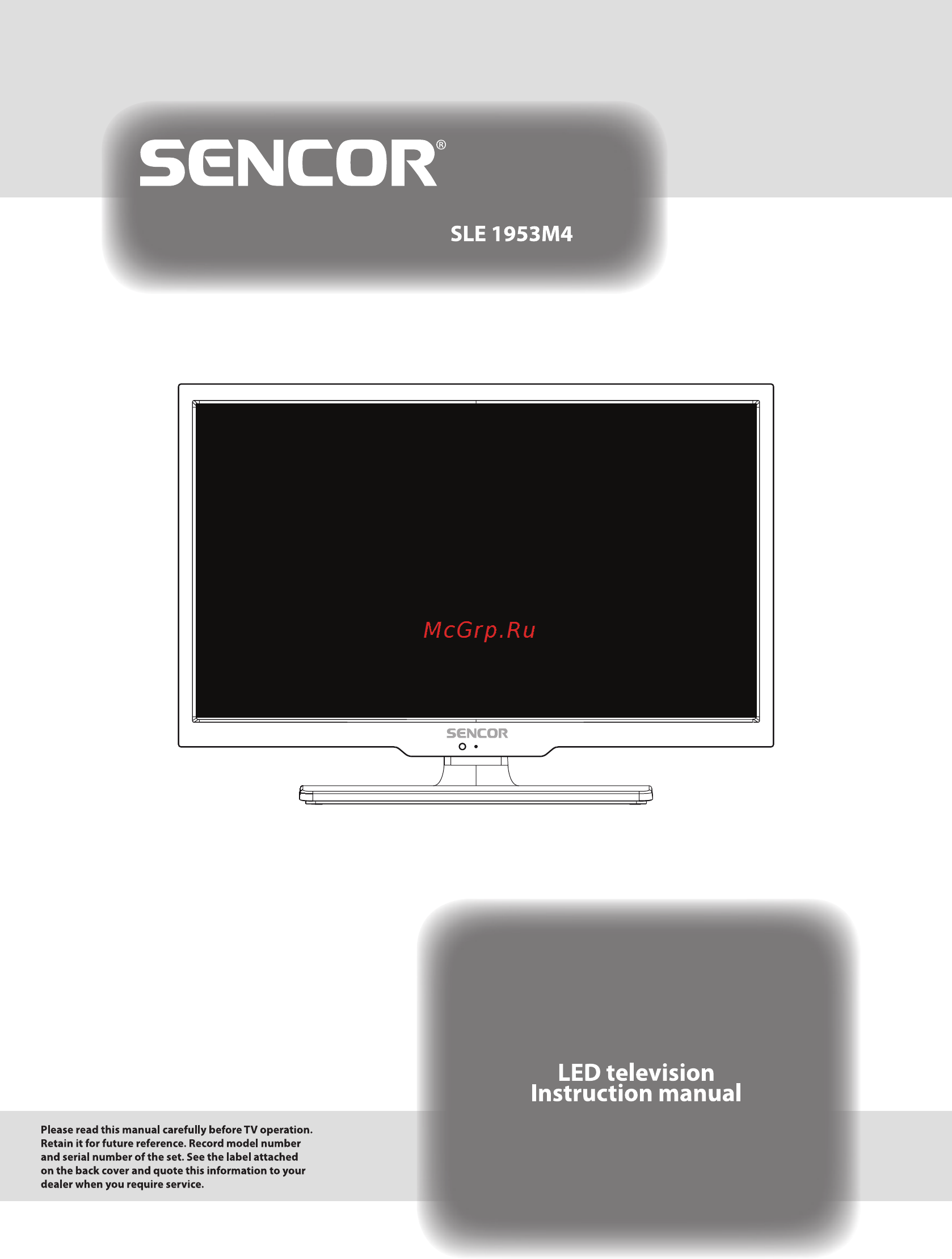 Sencor SLE 1953M4 Инструкция по эксплуатации онлайн