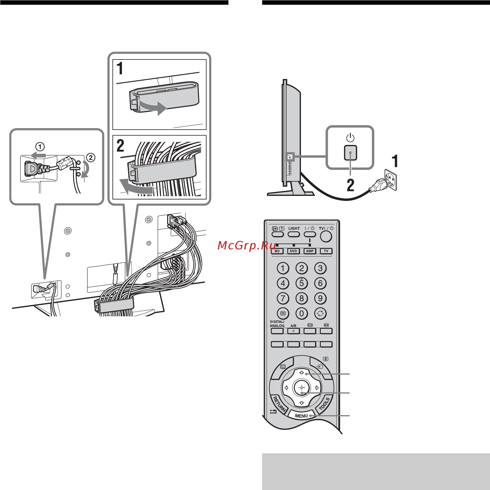 Sony BRAVIA KDL-52X3500 [6/164] Bundling the cables