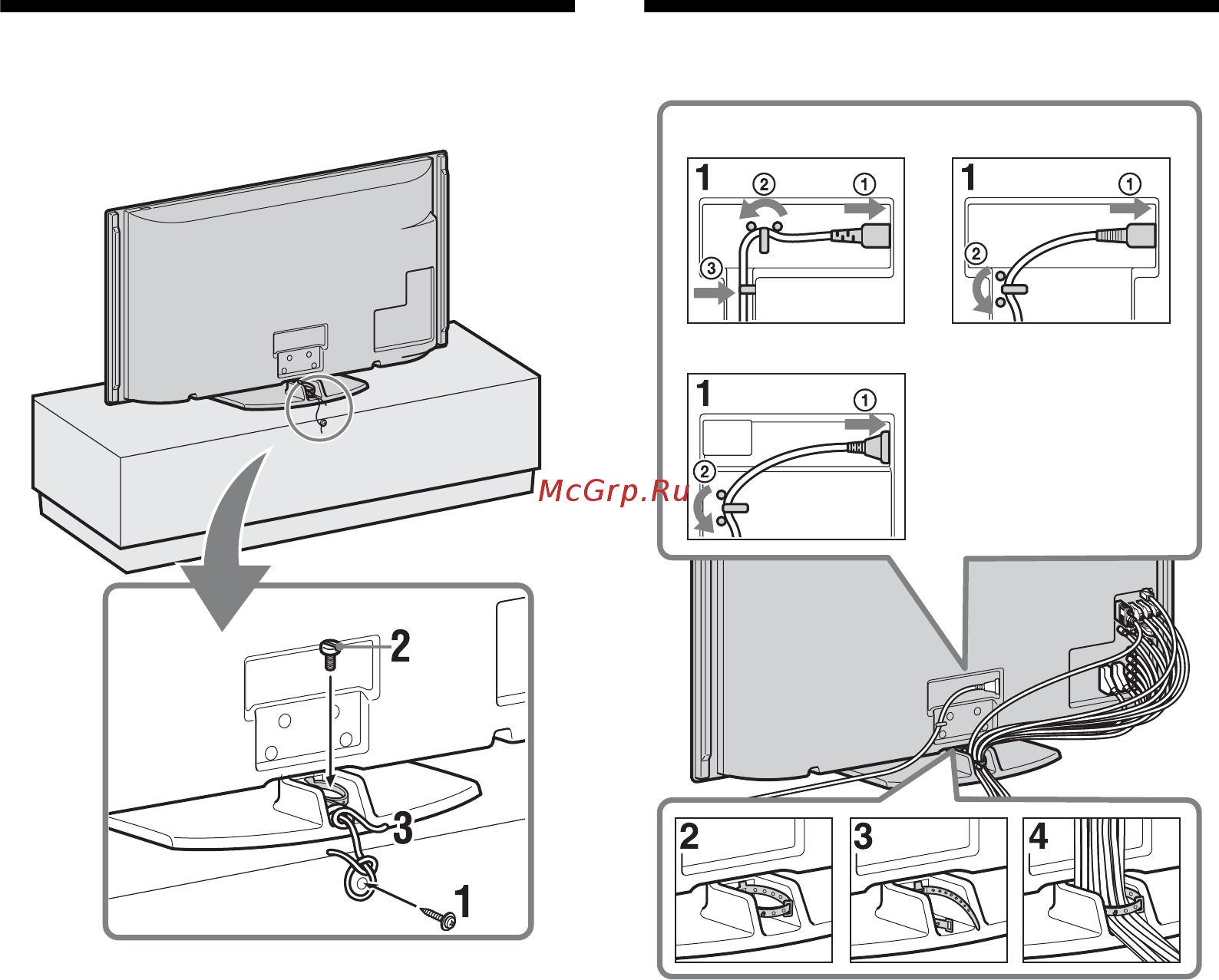 Sony BRAVIA KDL-46X4500 [126/188] Защита телевизора от опрокидывания