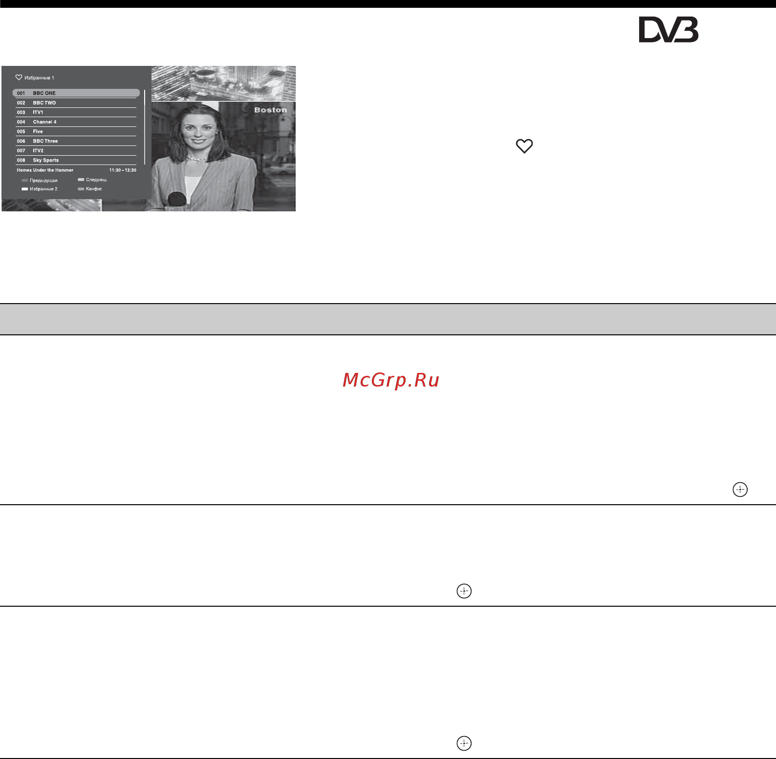 Sony BRAVIA KDL-40X4500 [142/188] Использование цифрового списка избранное