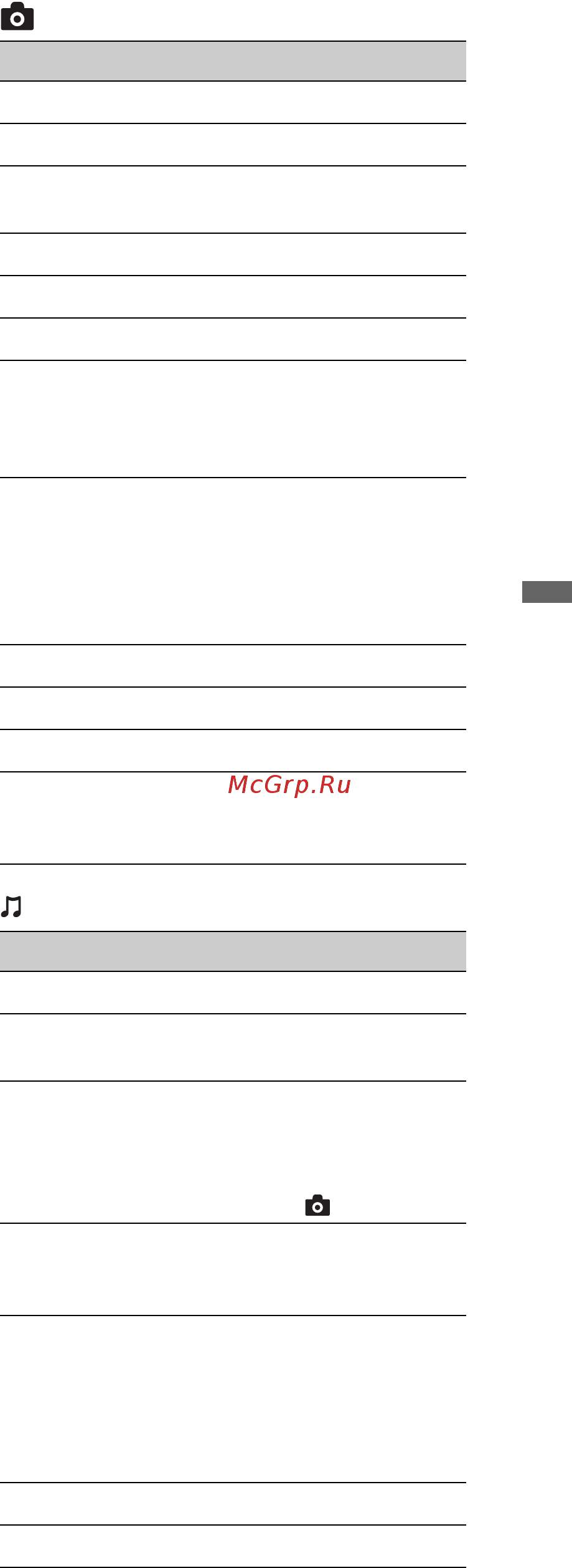 Sony BRAVIA KDL-40X4500 [91/188] Muzyka dostępne options