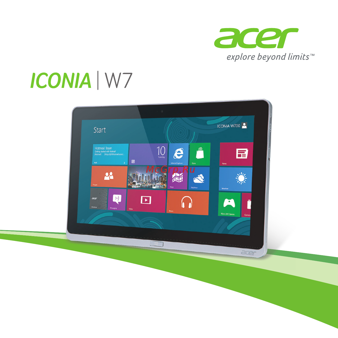 Acer Iconia W701-33224G06as (NT.L19ER.005) Инструкция по эксплуатации онлайн