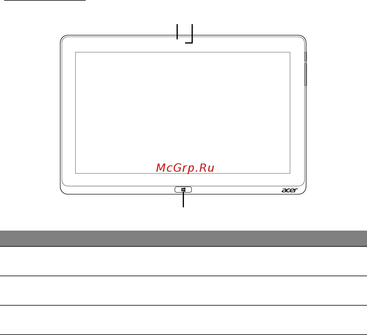 Acer Iconia W701-33224G06as (NT.L19ER.005) [24/113] Вид спереди