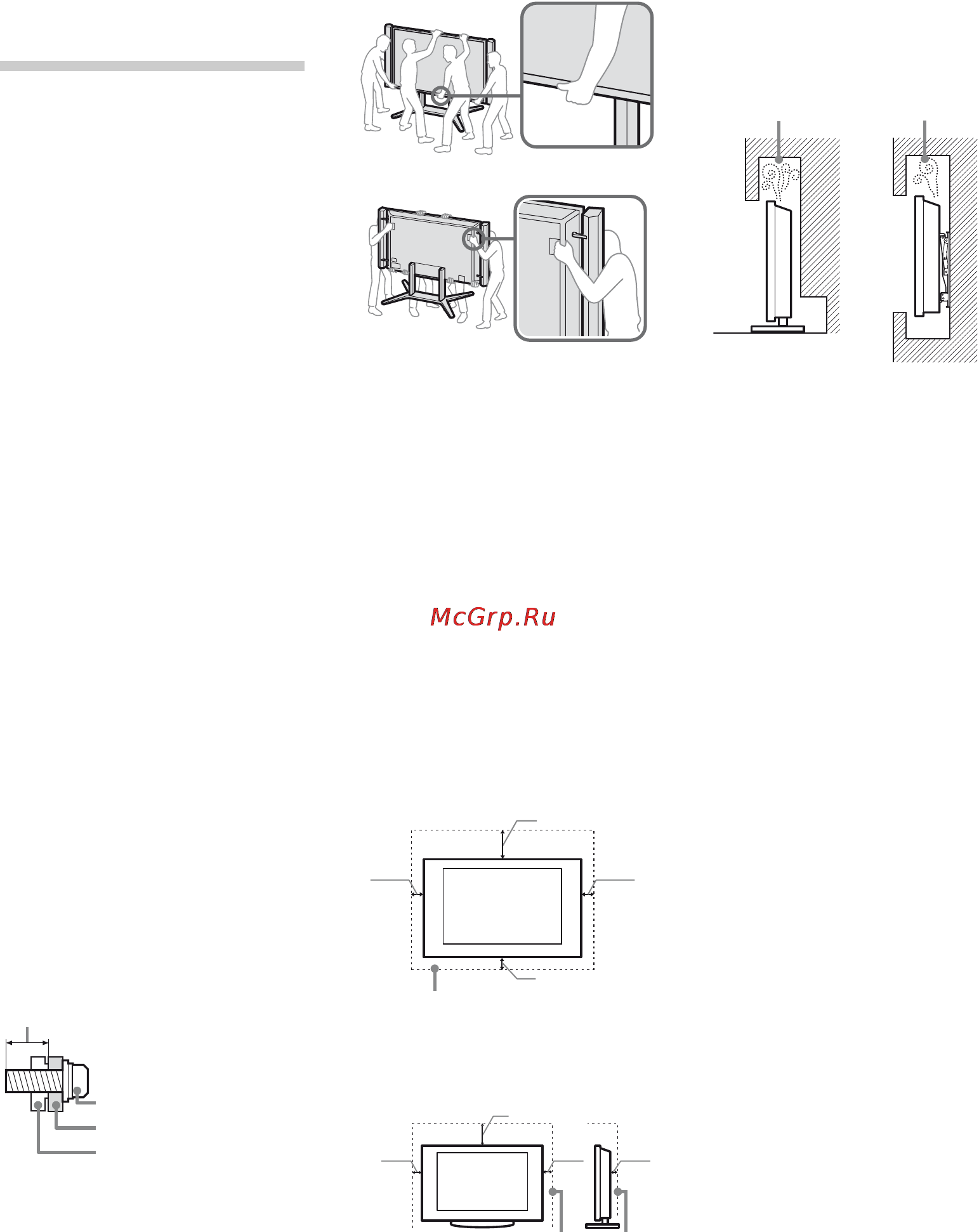Sony BRAVIA KD-84X9005 [178/784] Luftzirkulation