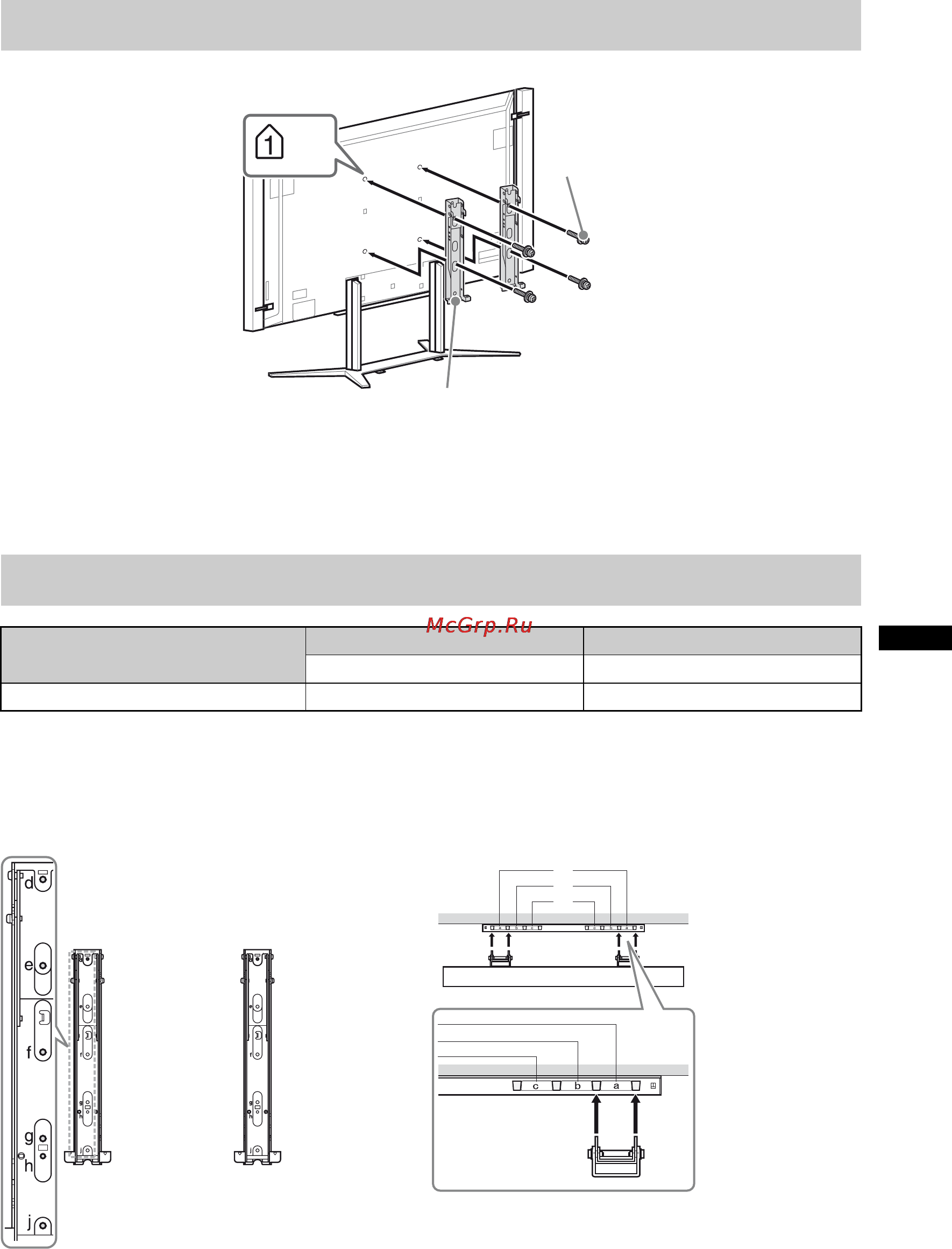 Sony BRAVIA KD-84X9005 [321/784] Diagram tabel over skrue og krogplaceringer