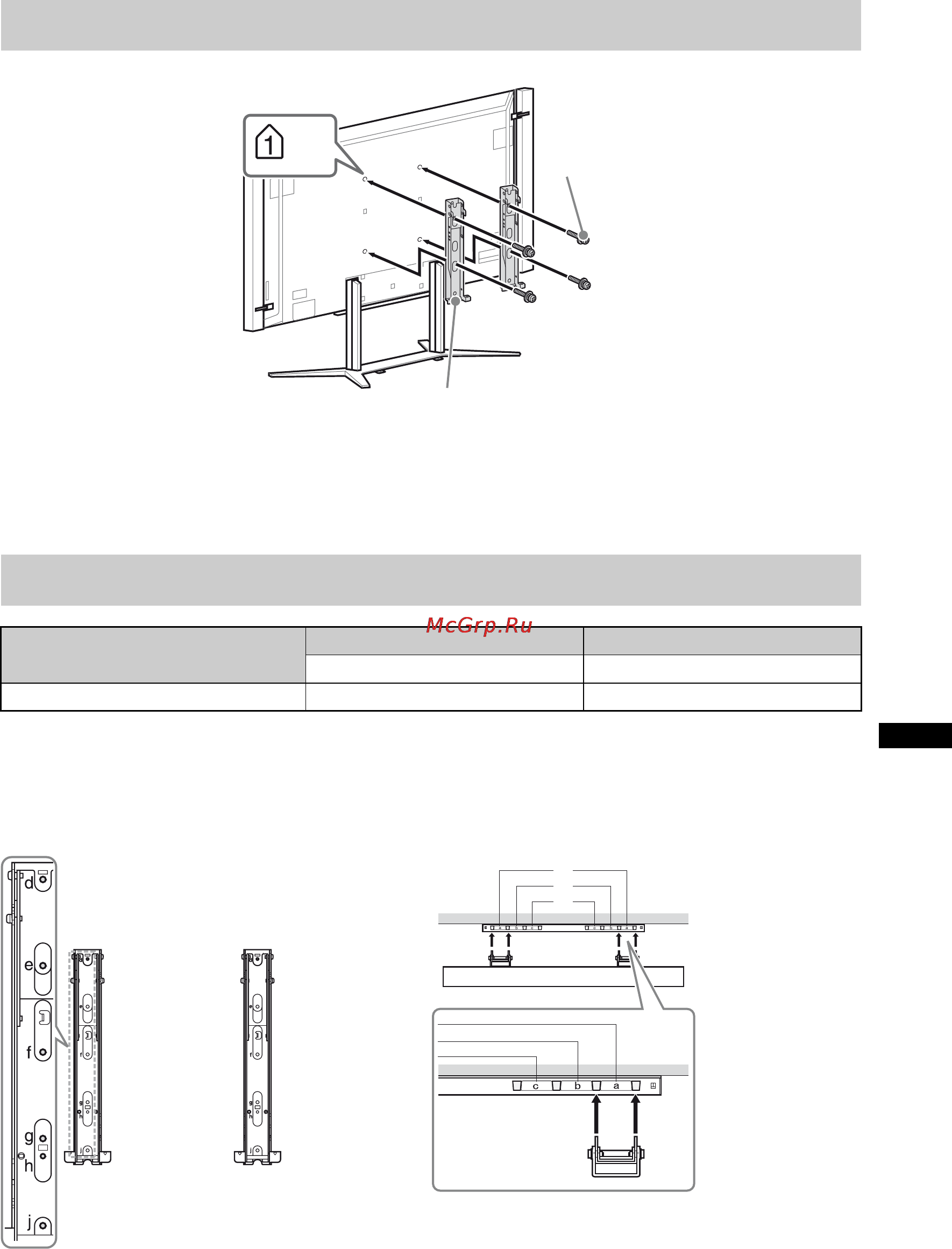 Sony BRAVIA KD-84X9005 [393/784] Diagram tabell for plassering av skruer og kroker