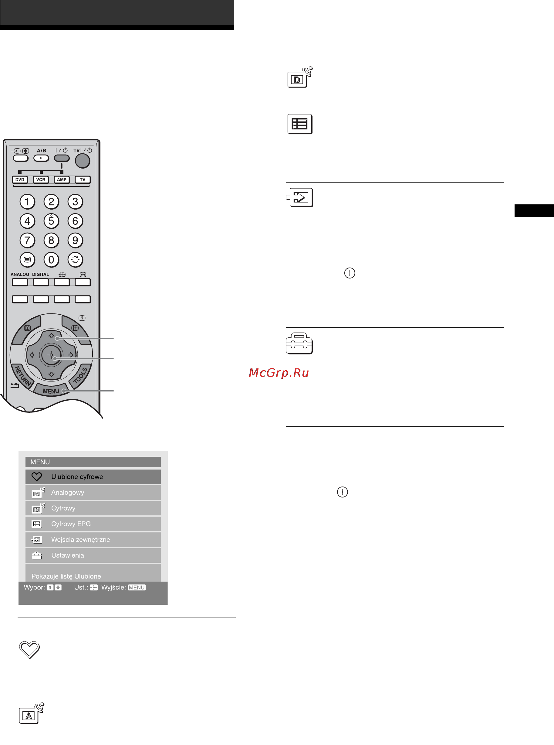 Sony BRAVIA KDL-46X2000 [123/156] Używanie funkcji menu