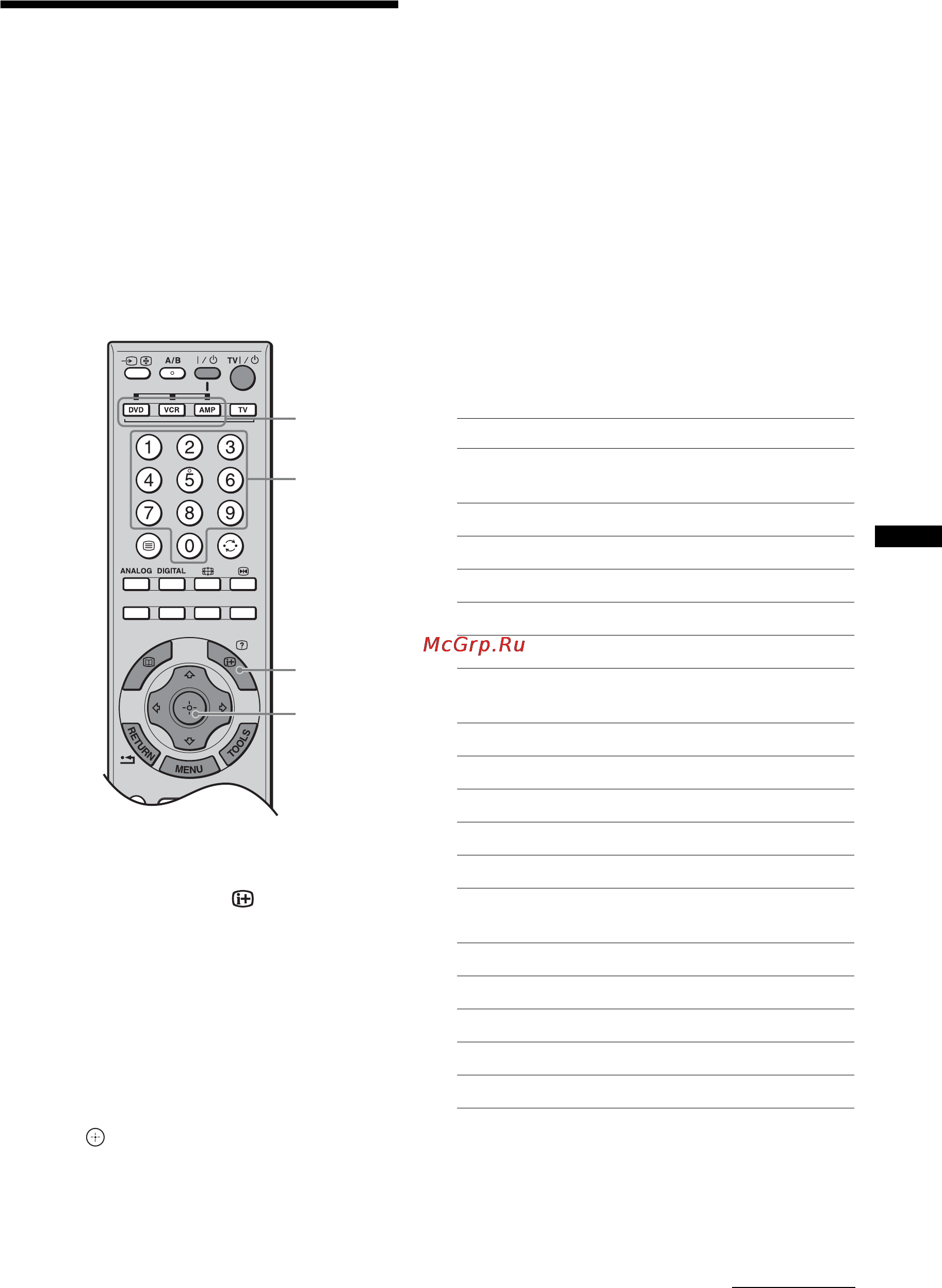Sony BRAVIA KDL-46X2000 [41/156] Manufacturer s codes
