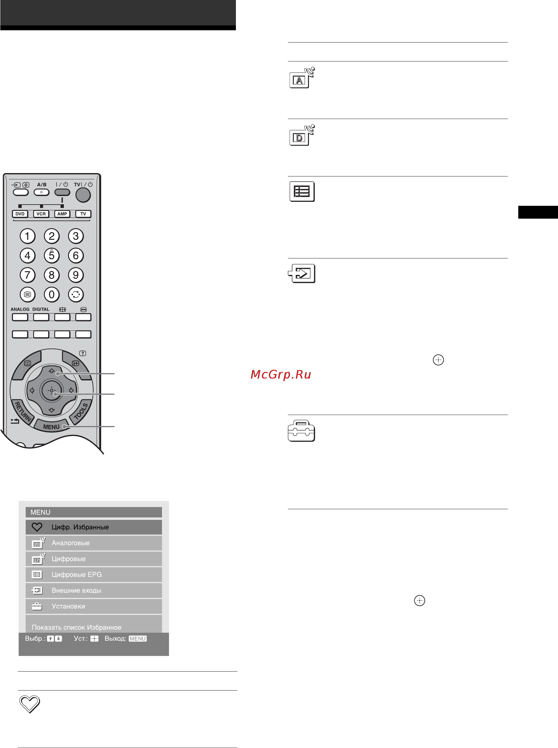 Sony BRAVIA KDL-46X2000 [71/156] Использование функций menu