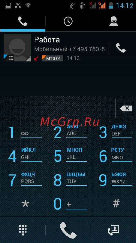 Fly IQ4405 Evo Chic 1 Silver [25/43] Журнал вызовов