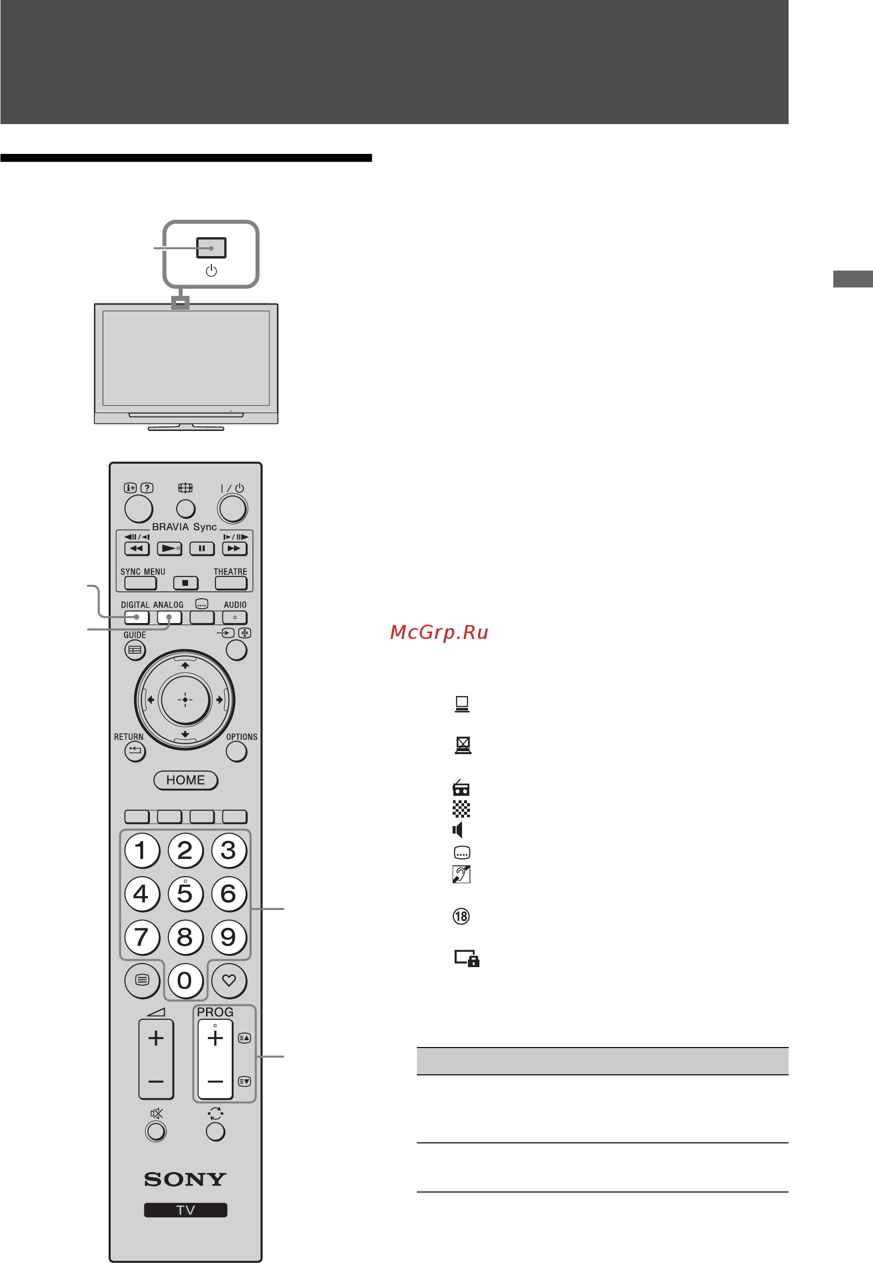 Sony BRAVIA KDL-46W4500 [15/179] Watching tv