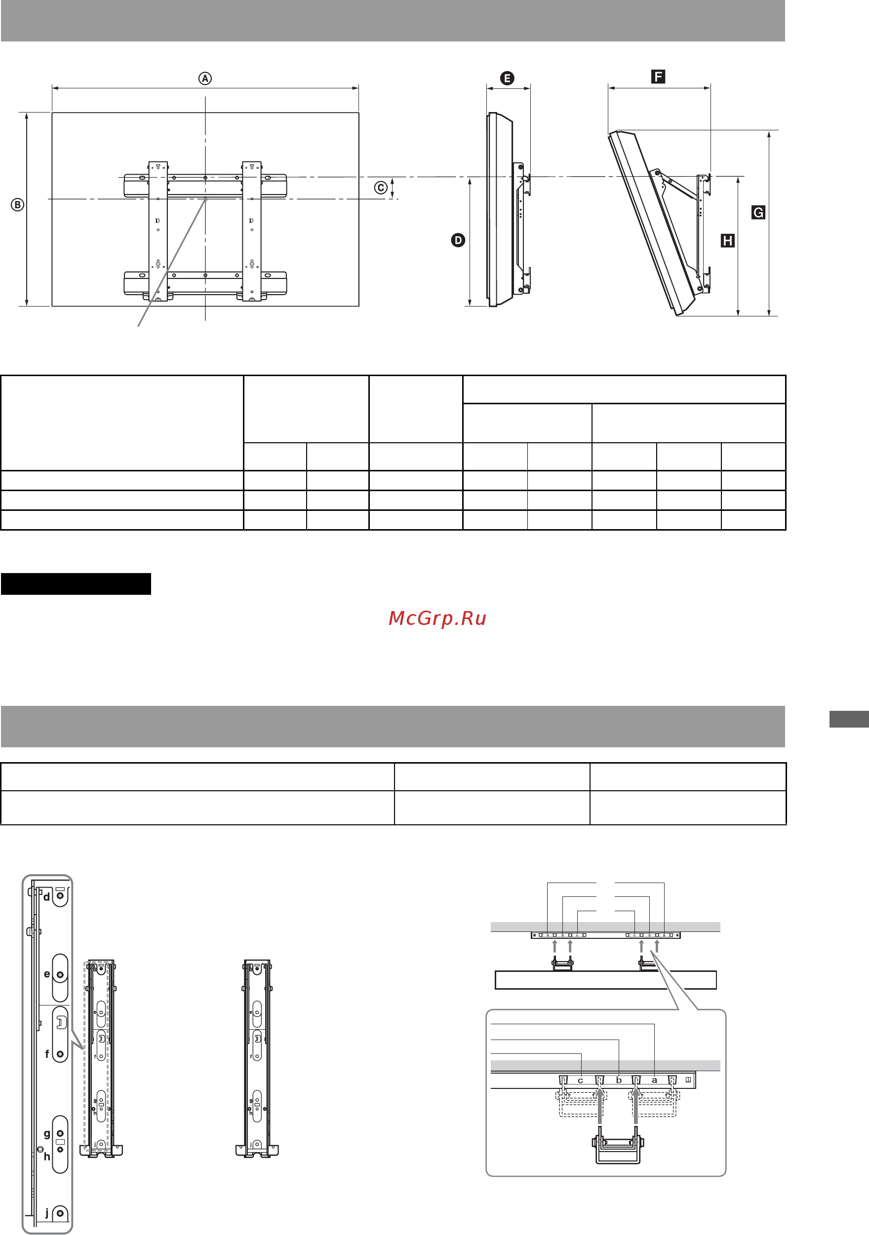 Sony BRAVIA KDL-40W4710 [171/179] Схема таблица расположения винтов и скоб