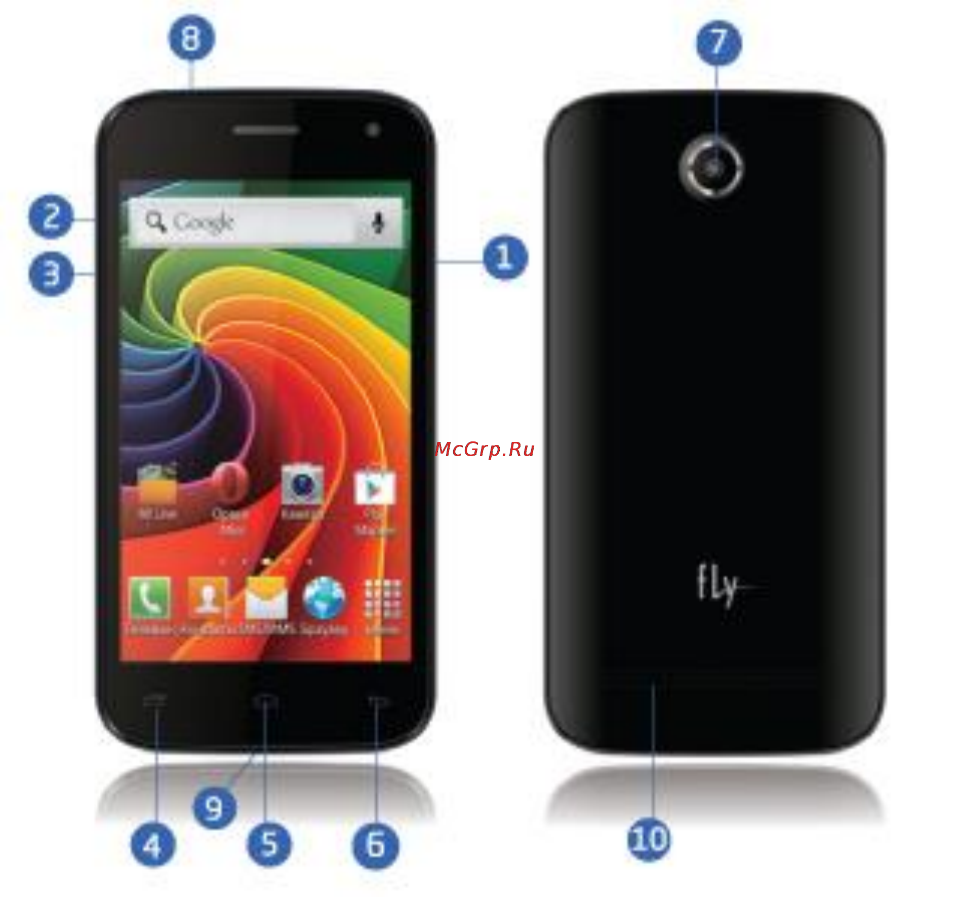 Fly ERA Nano 8 IQ4400 [10/43] Конструкция телефона