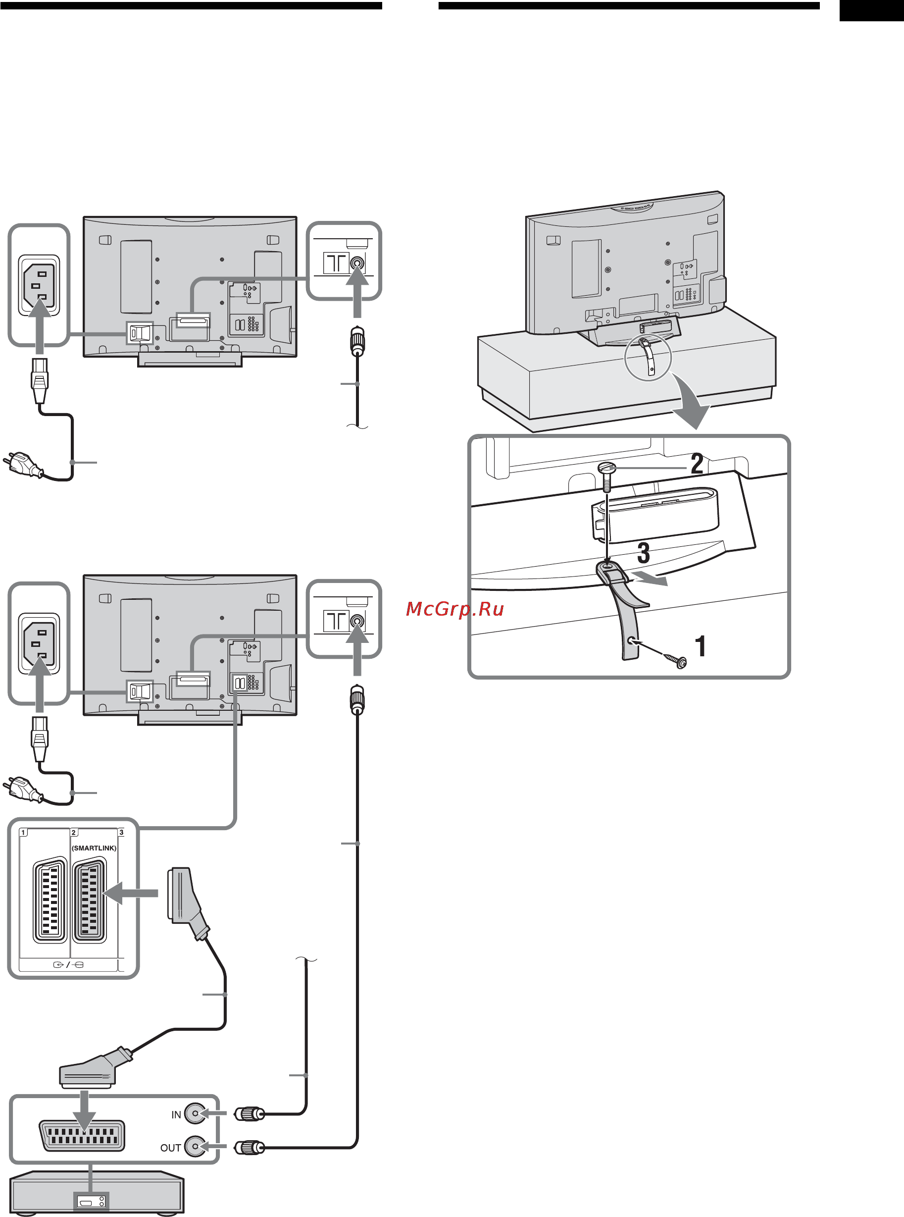 Sony BRAVIA KDL-40W3000 [53/156] Podłączanie anteny sieci kablowej magnetowidu