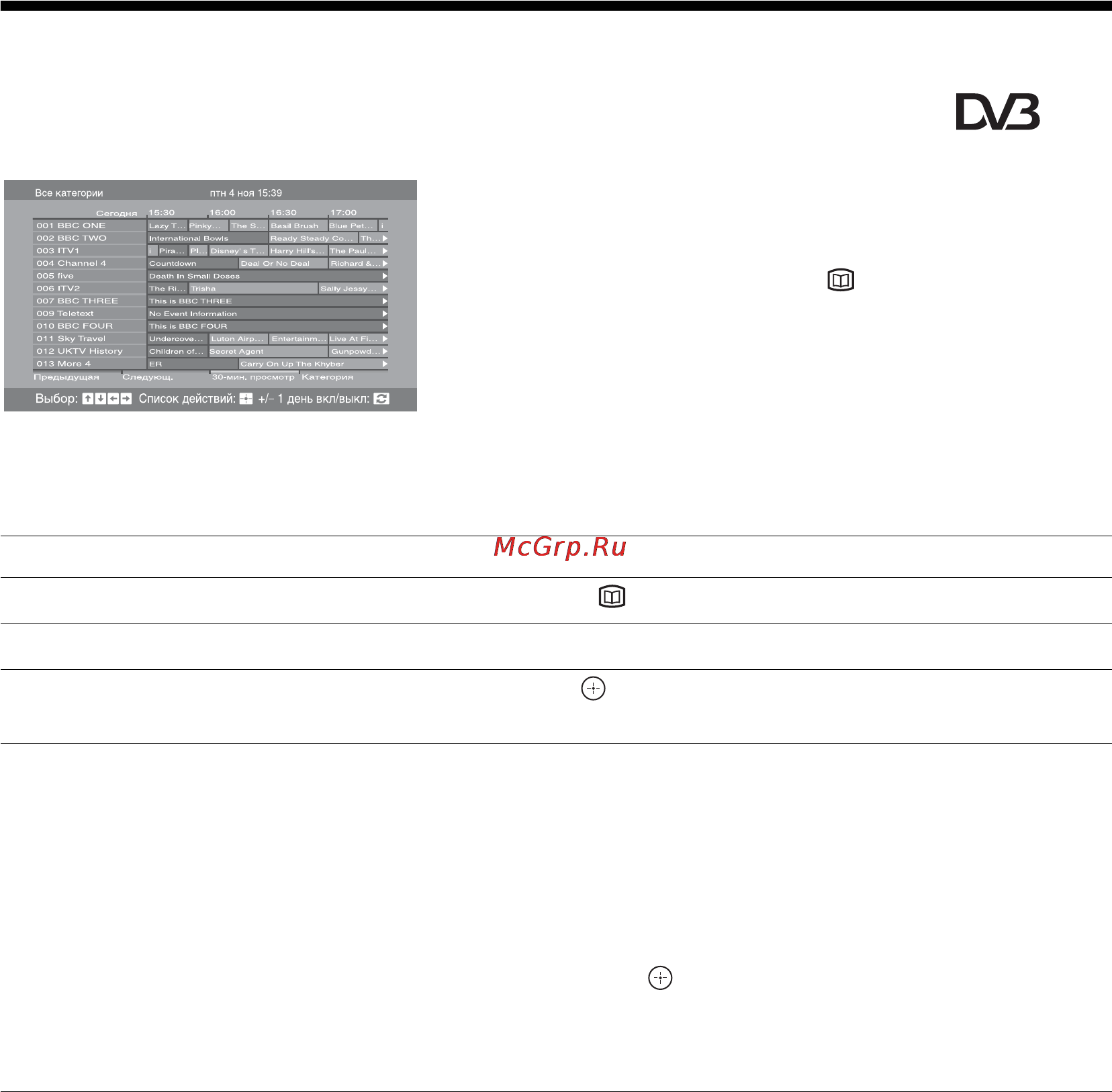 Sony BRAVIA KDL-40W2000 [156/236] Проверка цифрового электронного руководства по программам epg