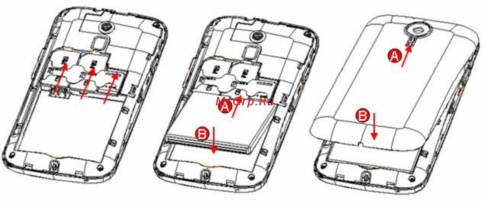 Fly ERA Nano 2 IQ239 [12/44] Установка sim и карты памяти