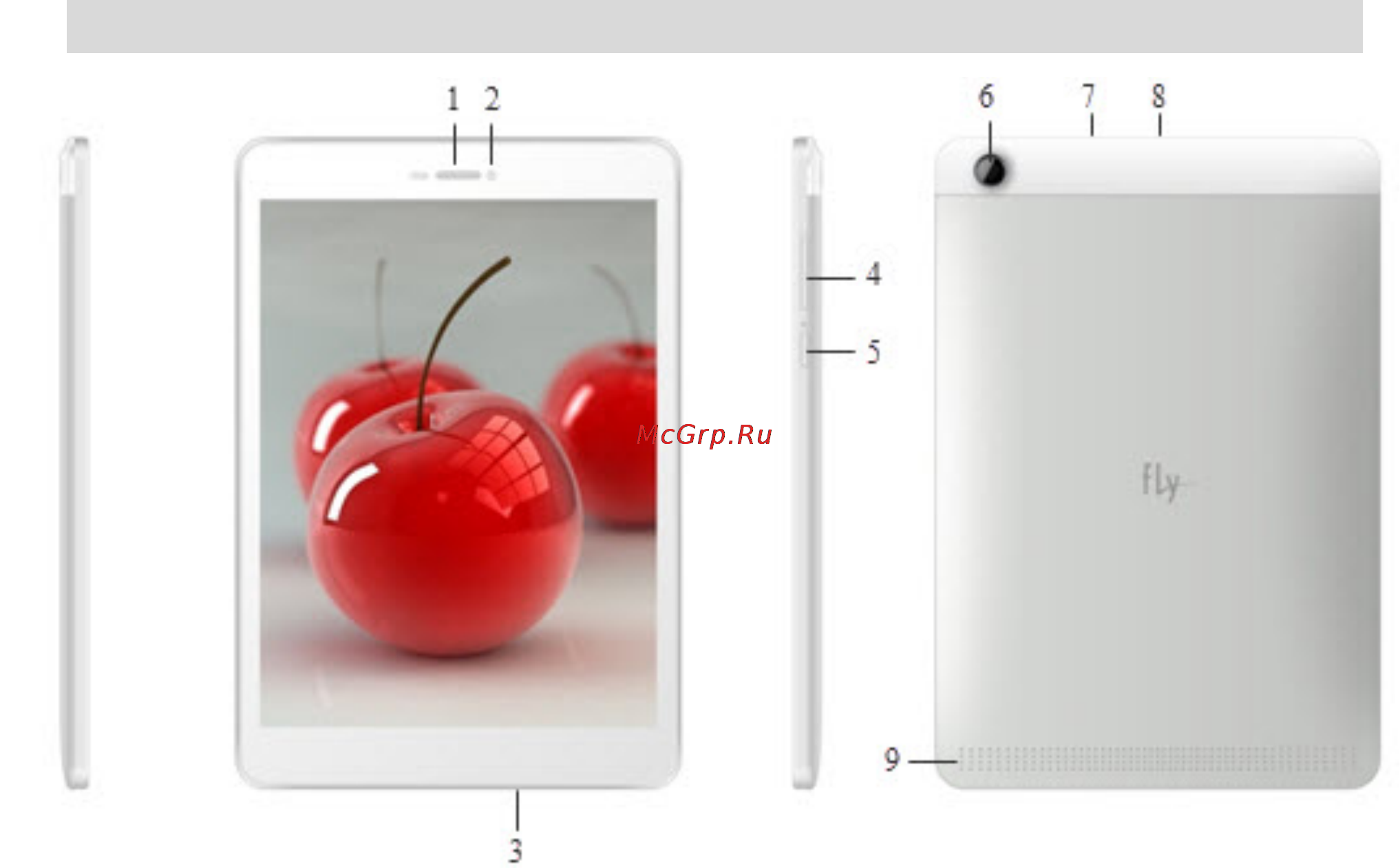 Fly Flylife Connect 7.85 3G 2 [9/42] Конструкция планшета