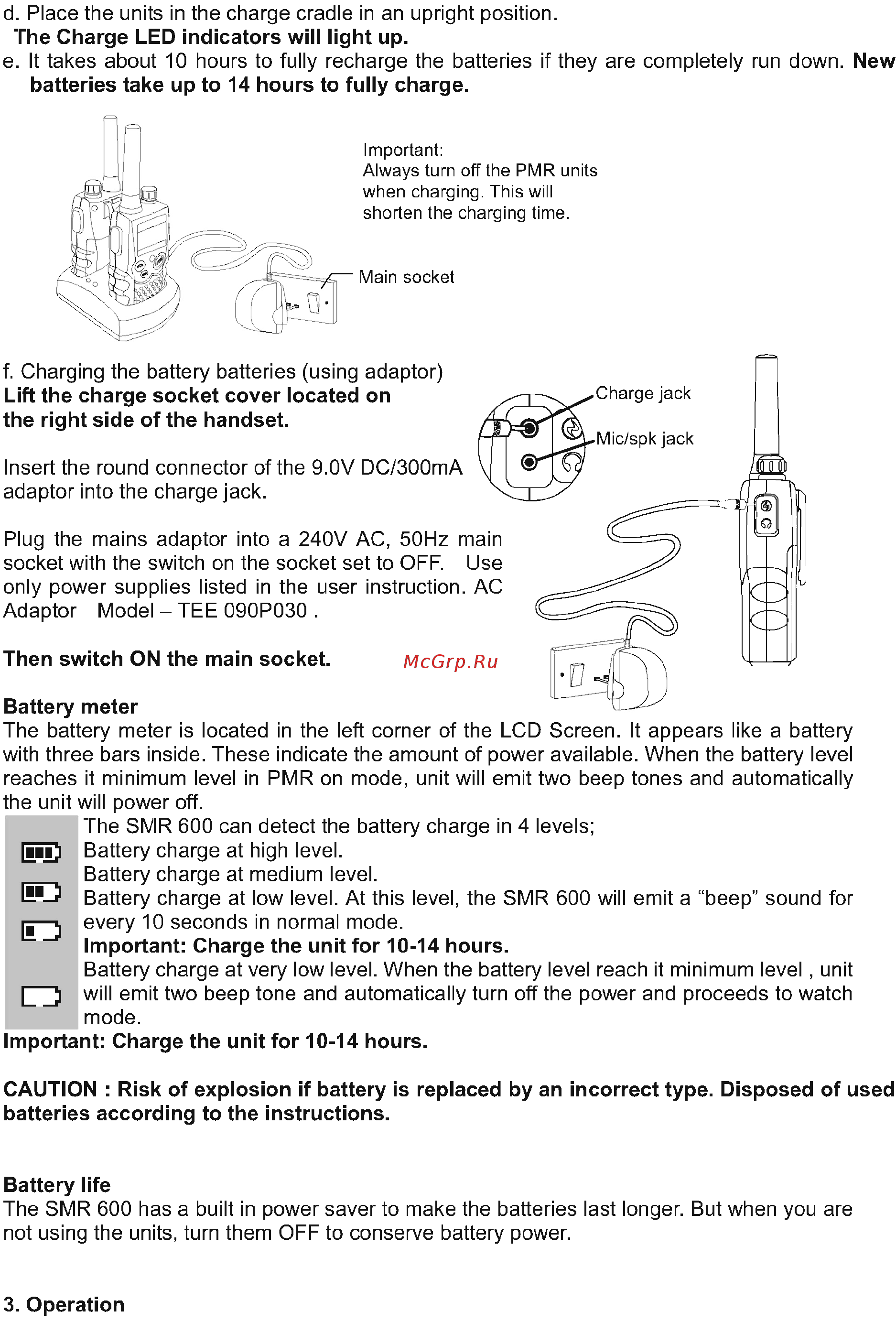 Sencor SMR 600 Инструкция по эксплуатации онлайн [3/9] 87343