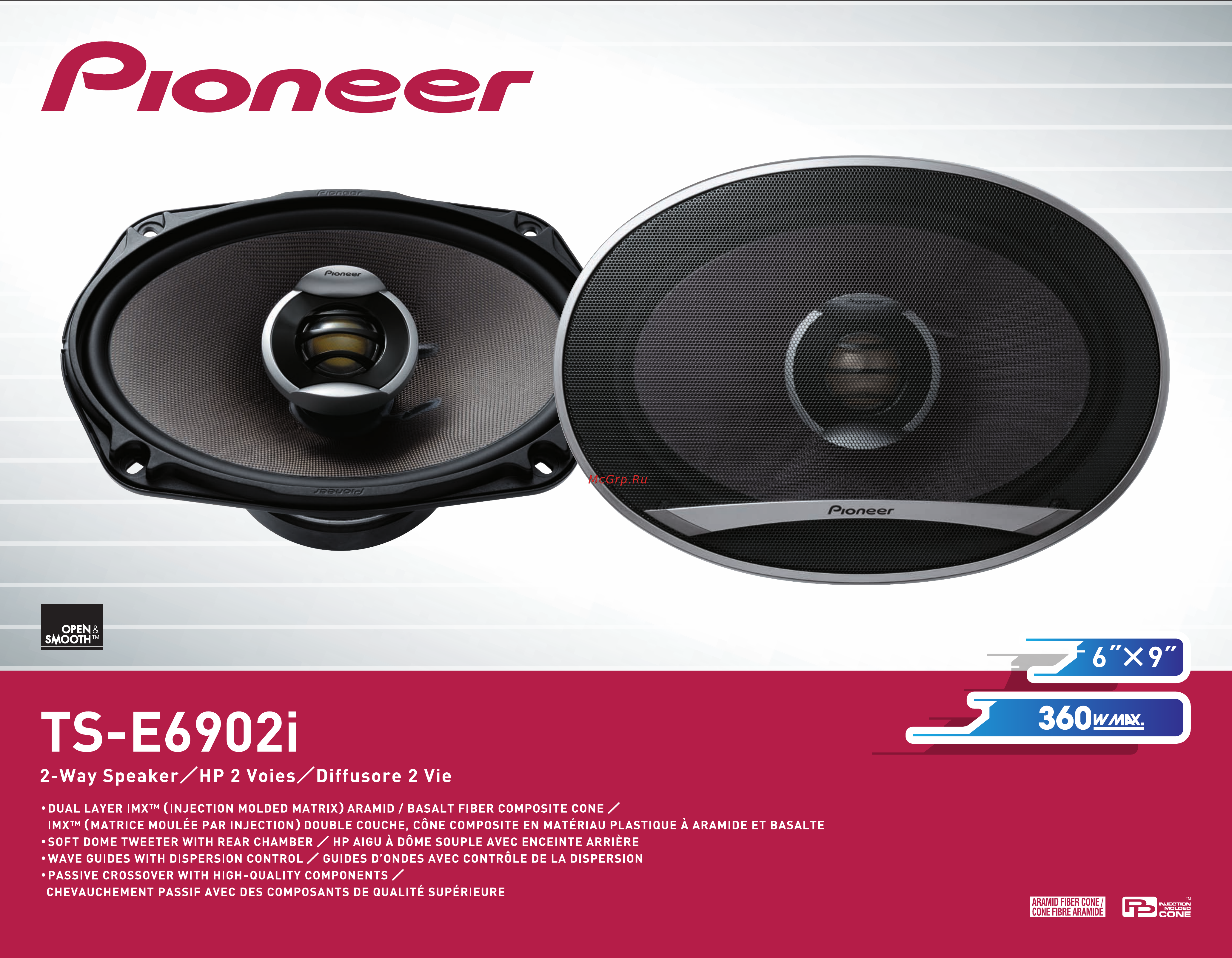 Pioneer TS-E6902I Инструкция по эксплуатации онлайн