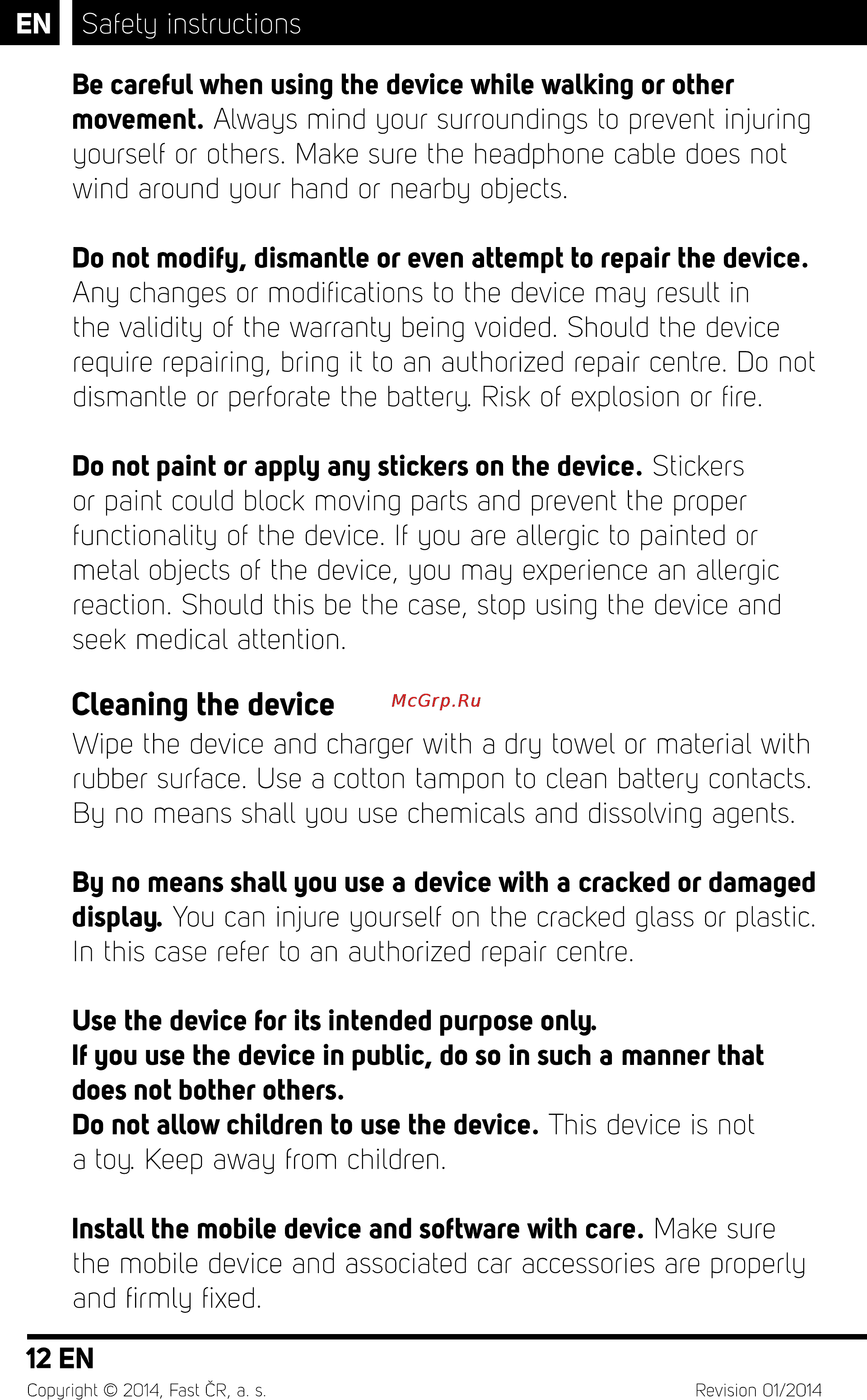 Sencor Element P450 Black [13/48] Cleaning the device