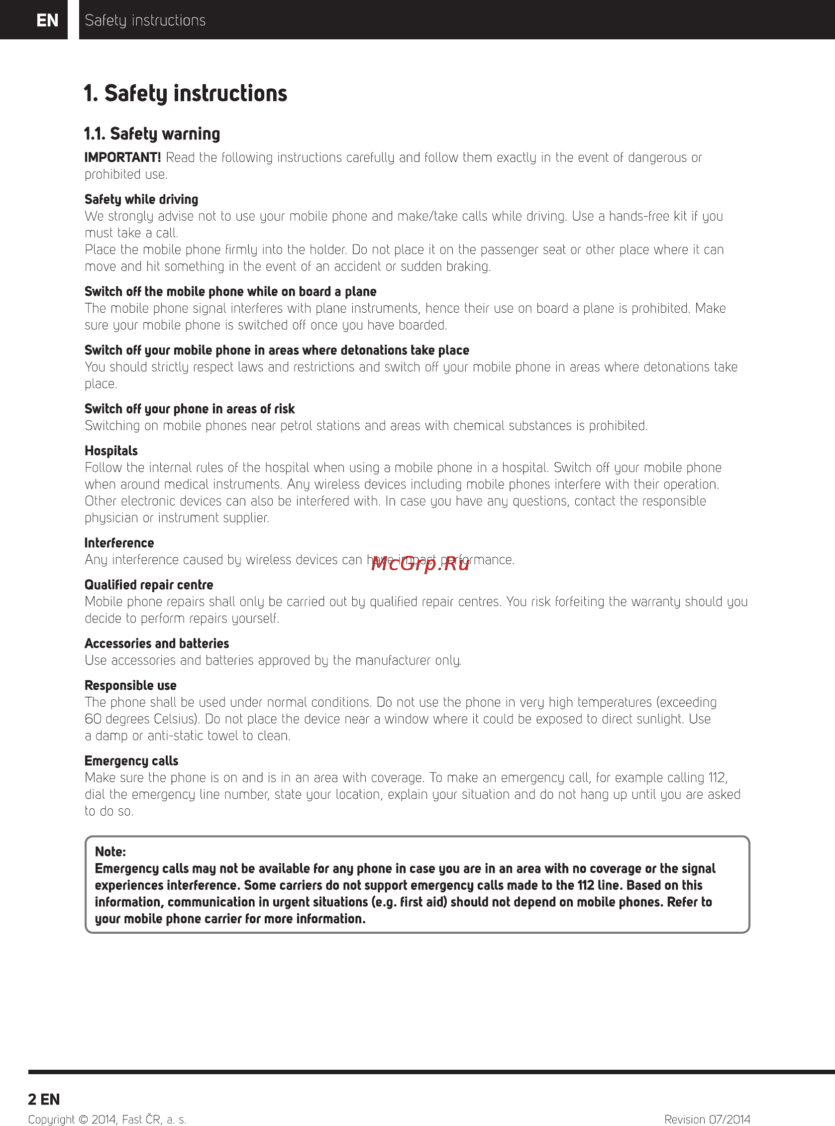 Sencor Element P401 White [3/32] Safety instructions