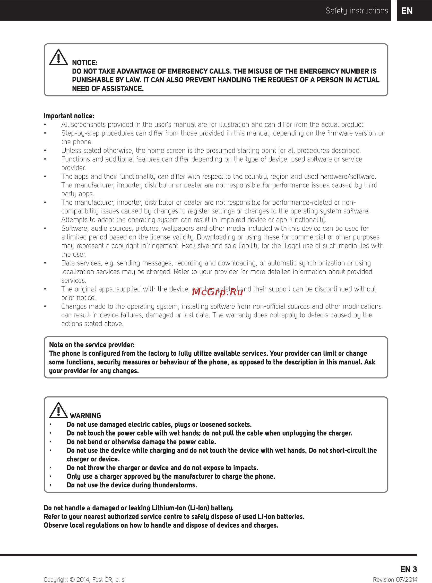 Sencor Element P401 White [4/32] Safety instructions b en