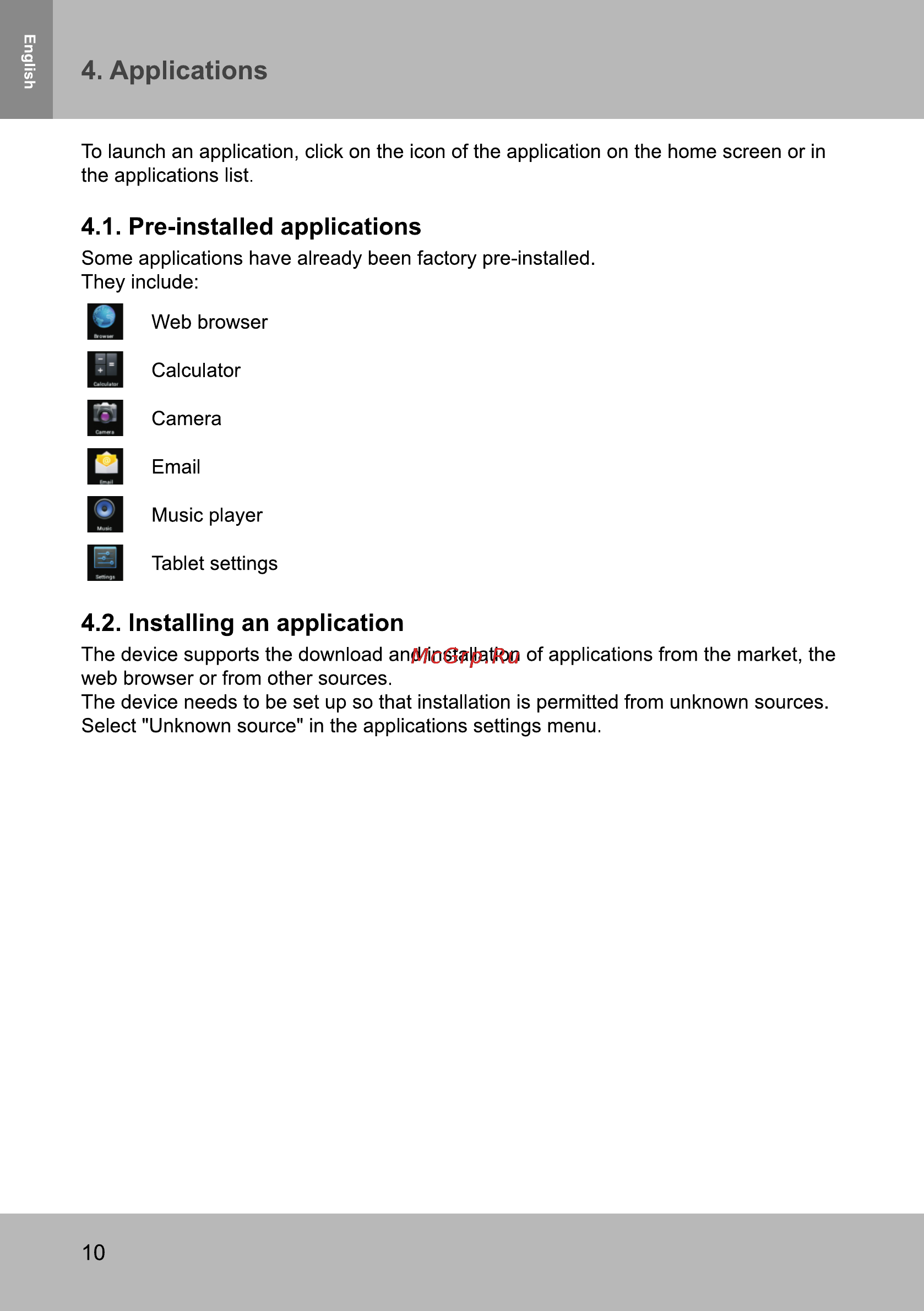 Sencor ELEMENT 9.7 V3 [10/14] Applications