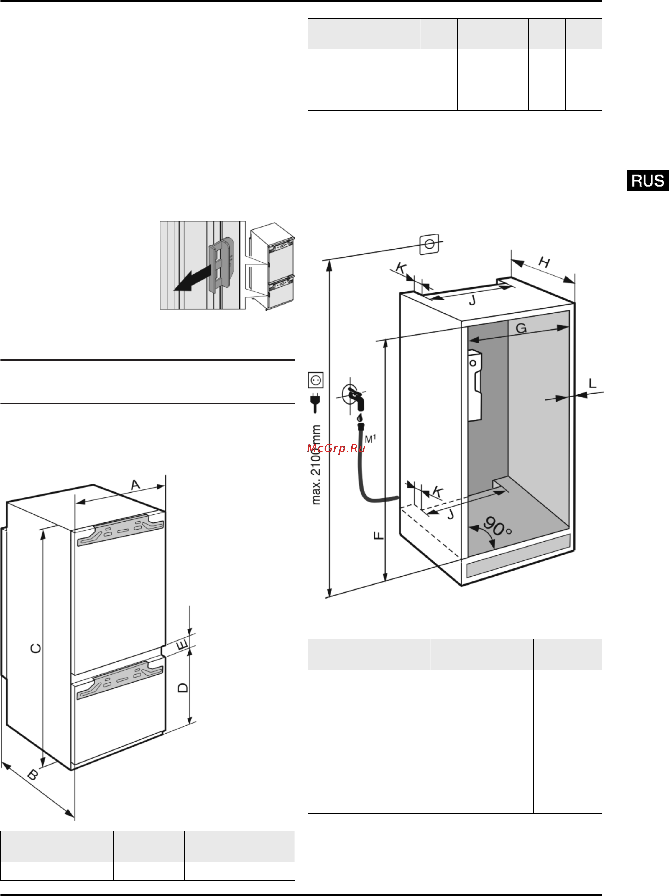 Liebherr SBS 66I3-20 [3/49] Габаритные размеры