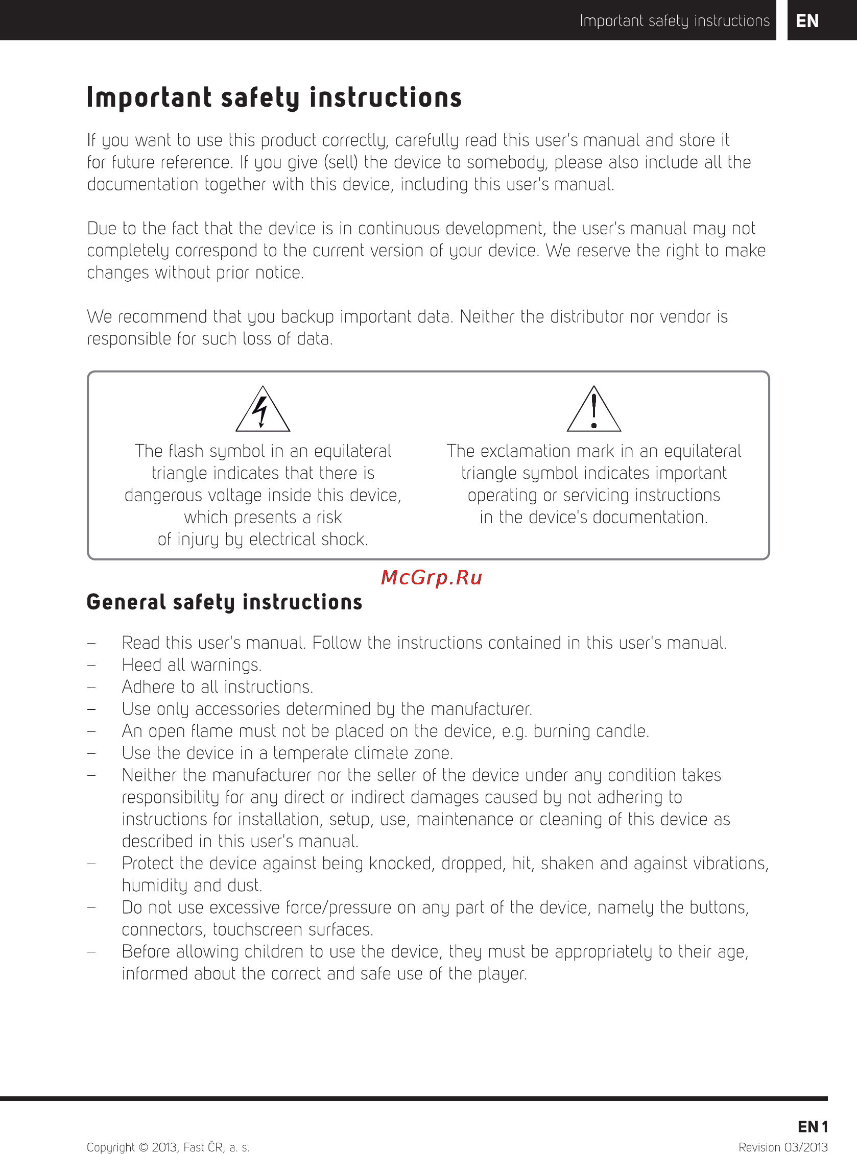 Sencor ELEMENT 7 V3 [3/16] Important safety instructions