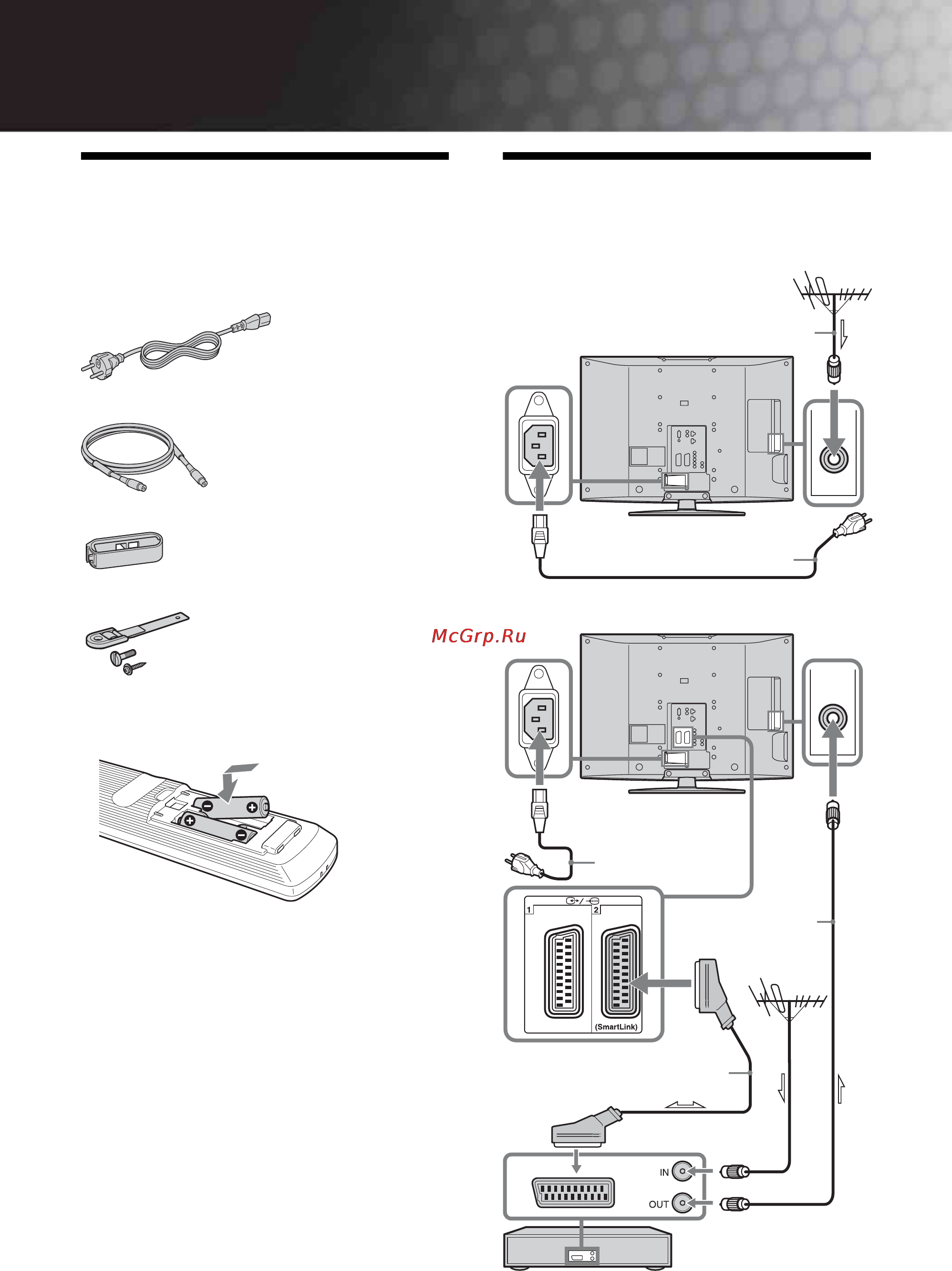 Sony BRAVIA KDL-32V2500 [44/216] Kom godt i gang