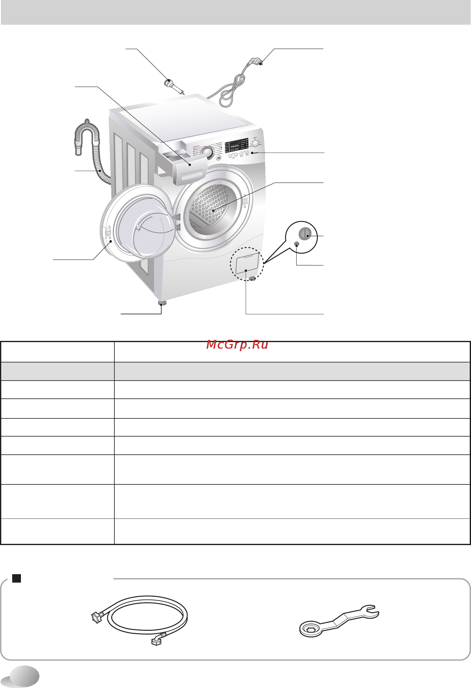 LG F1294HDS [6/40] Спецификация