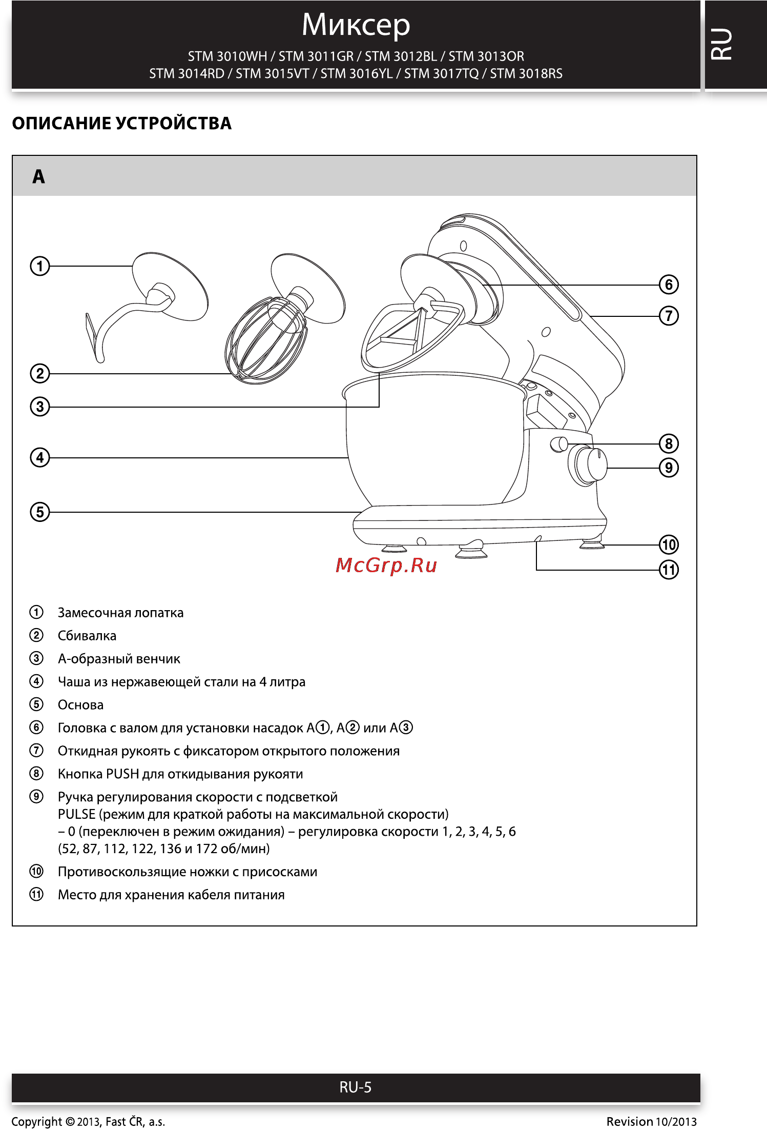 Sencor STM 3018RS [5/16] Миксер