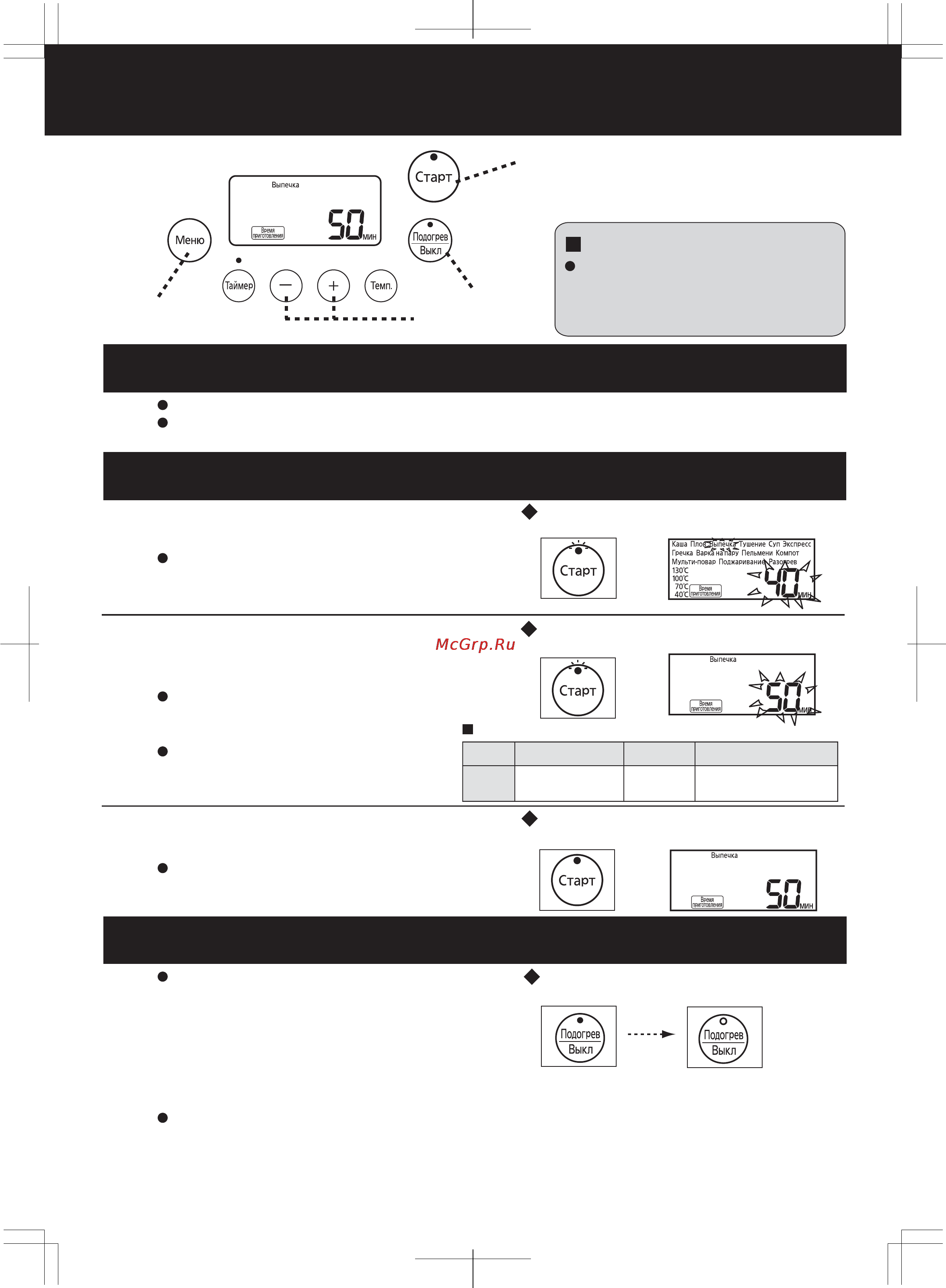 Panasonic SR-MHS181WTQ [10/28] Программы