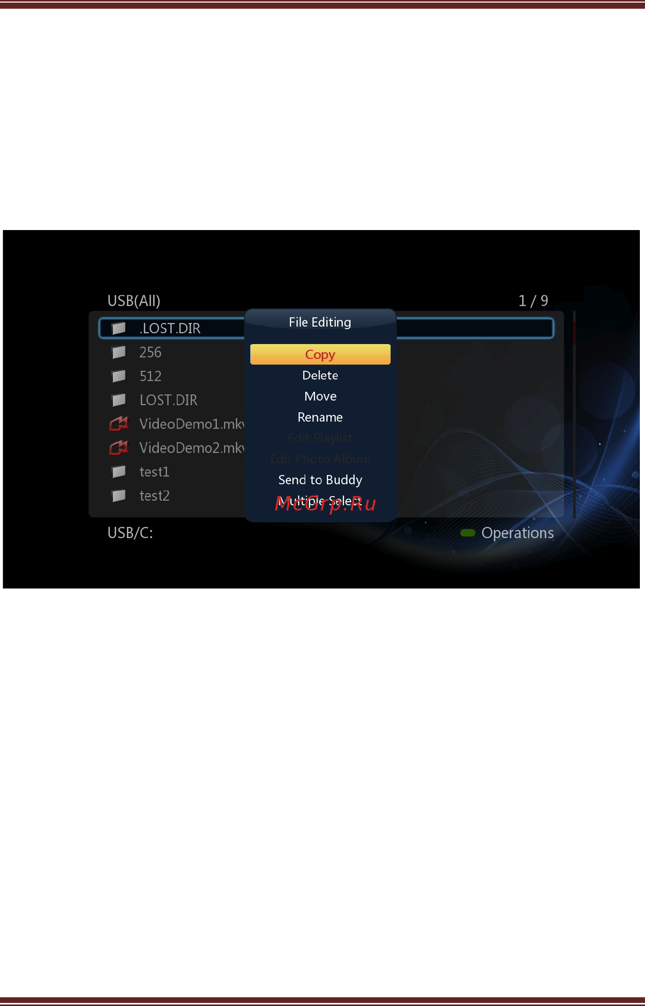 Iconbit XDS4403D [20/81] File copy delete move rename