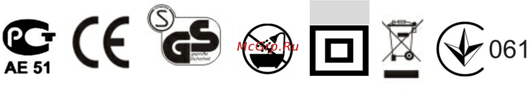 Polaris PMG 1806CHROME [9/10] Информация о сертификации