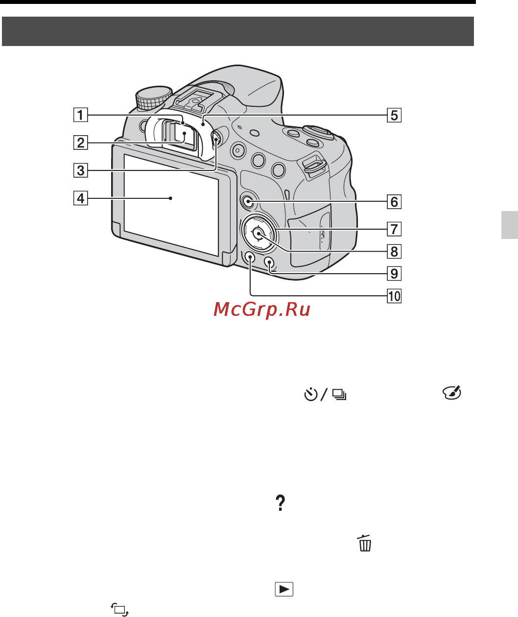 Sony SLT-A58M//Q Инструкция по эксплуатации онлайн [11/683] 88648