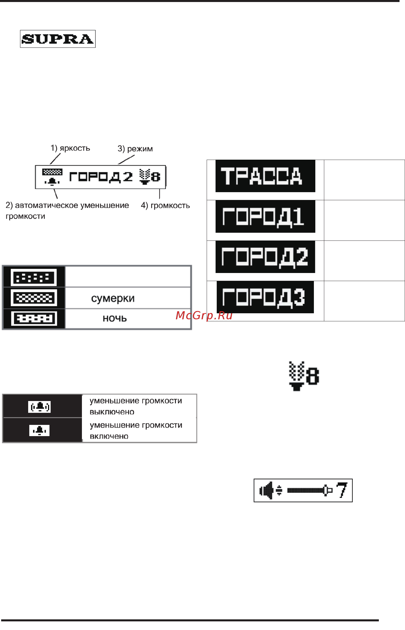 Supra DRS-i77VSTR [9/14] Дисплей