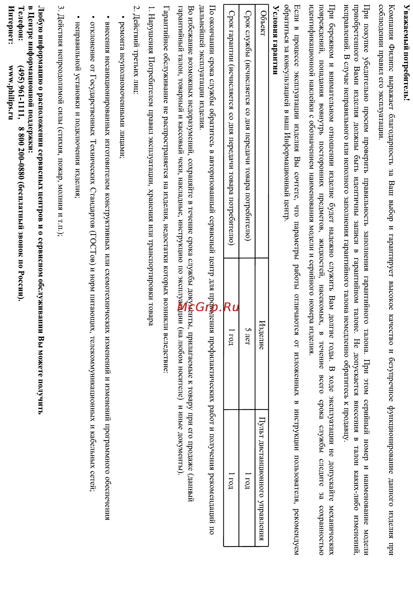 Philips AJ260 Инструкция по эксплуатации онлайн [14/15] 87907