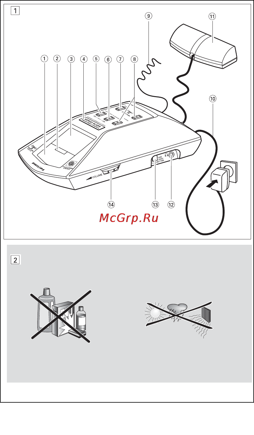 Philips AJ3470 Инструкция по эксплуатации онлайн [2/14] 87923
