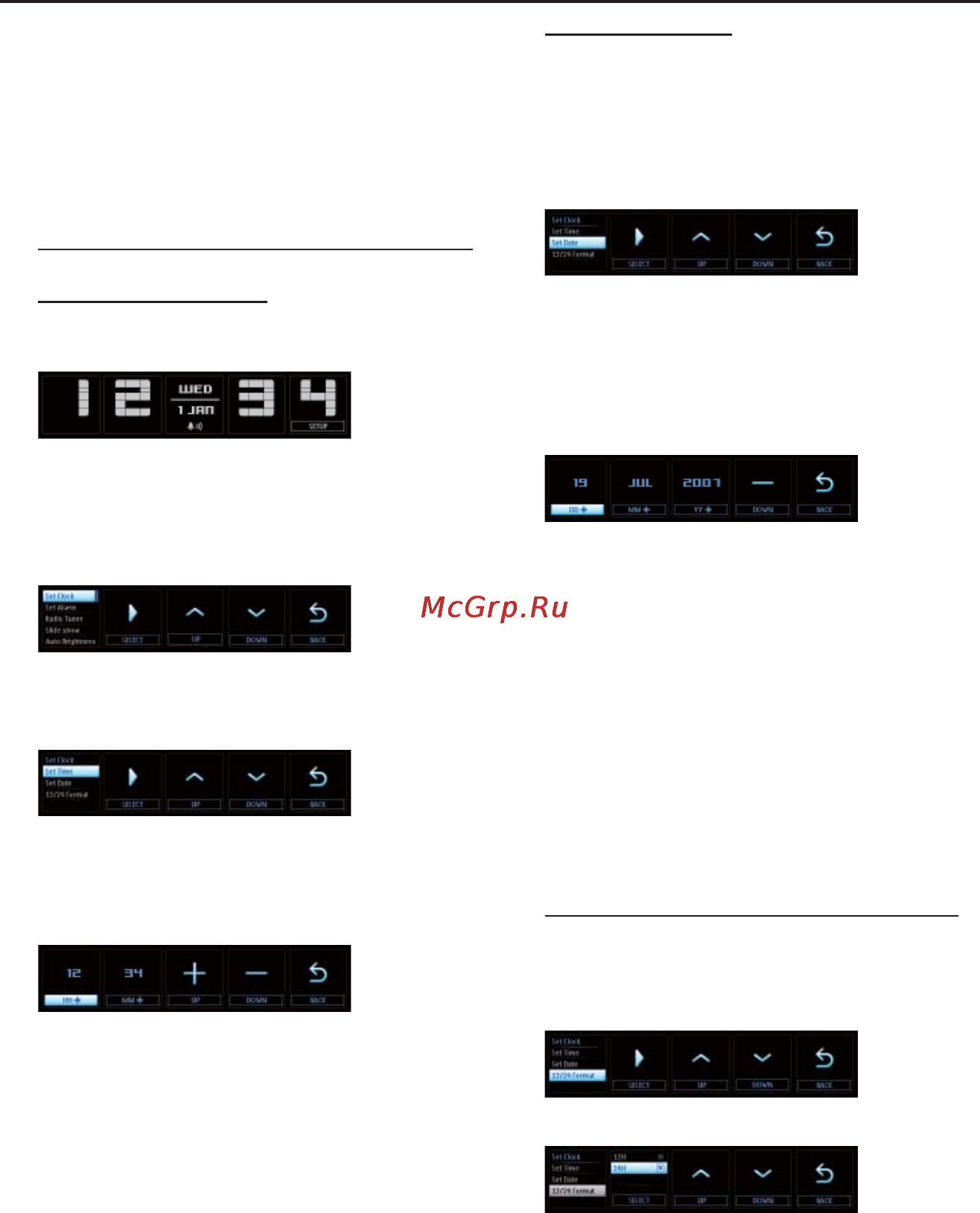 Philips AJL305 [5/15] Настройка часы