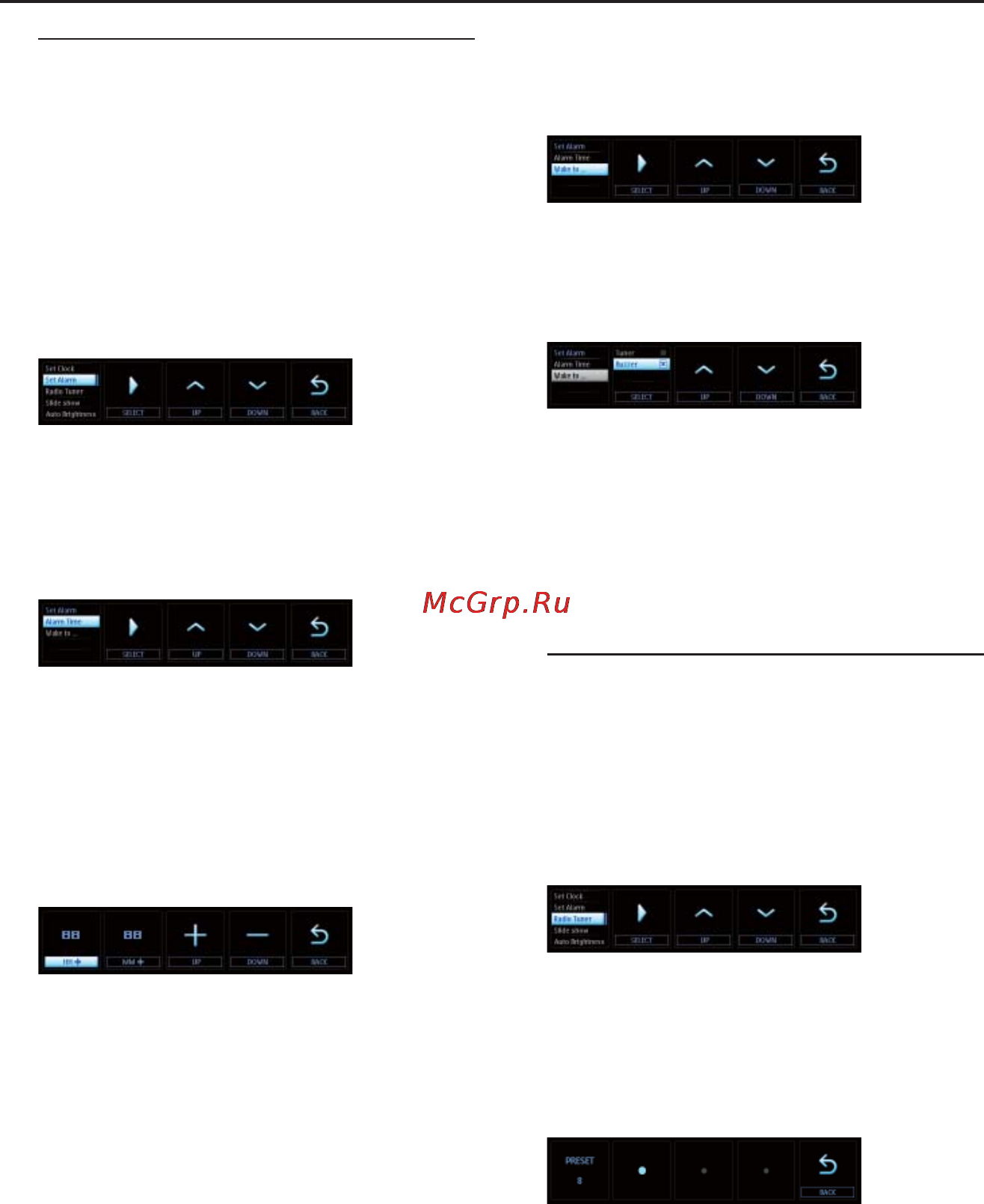 Philips AJL305 [6/15] Настройка будильник настройка тюнер