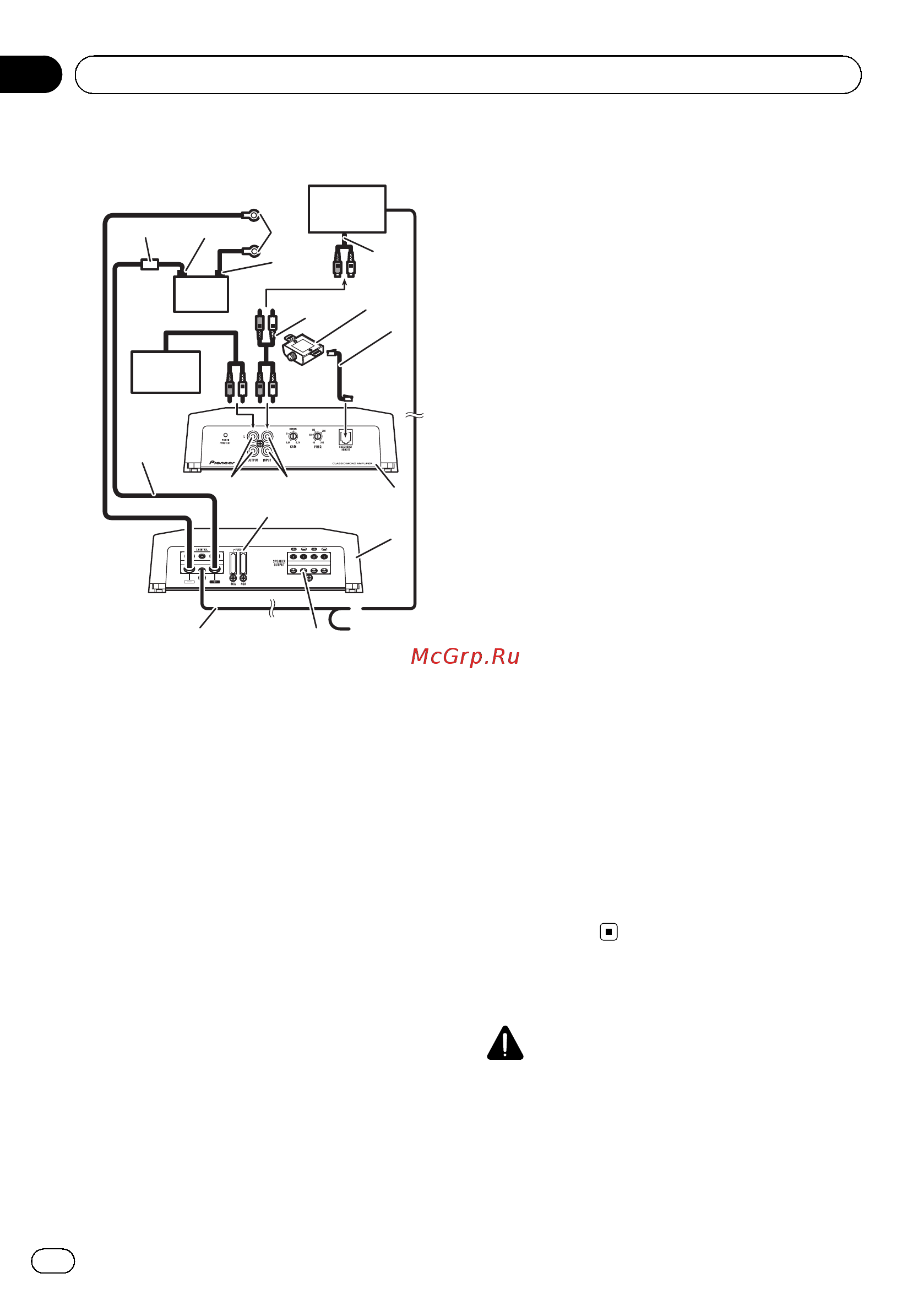 Pioneer GM-D9601 [68/92] De toestellen aansluiten