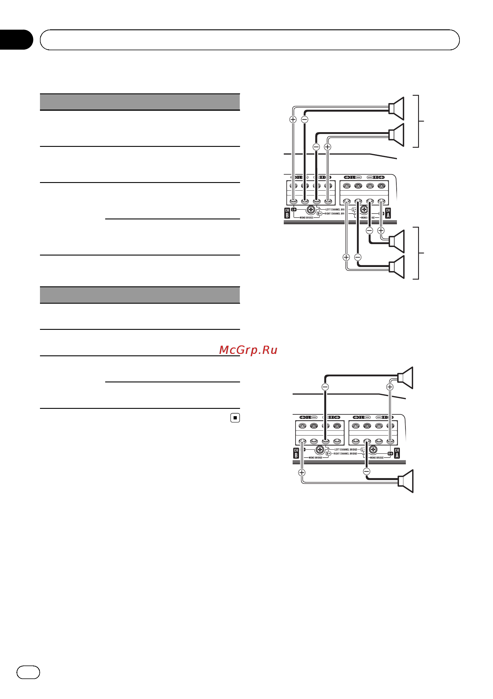 Pioneer GM-D8604 [46/96] Conexión de las unidades