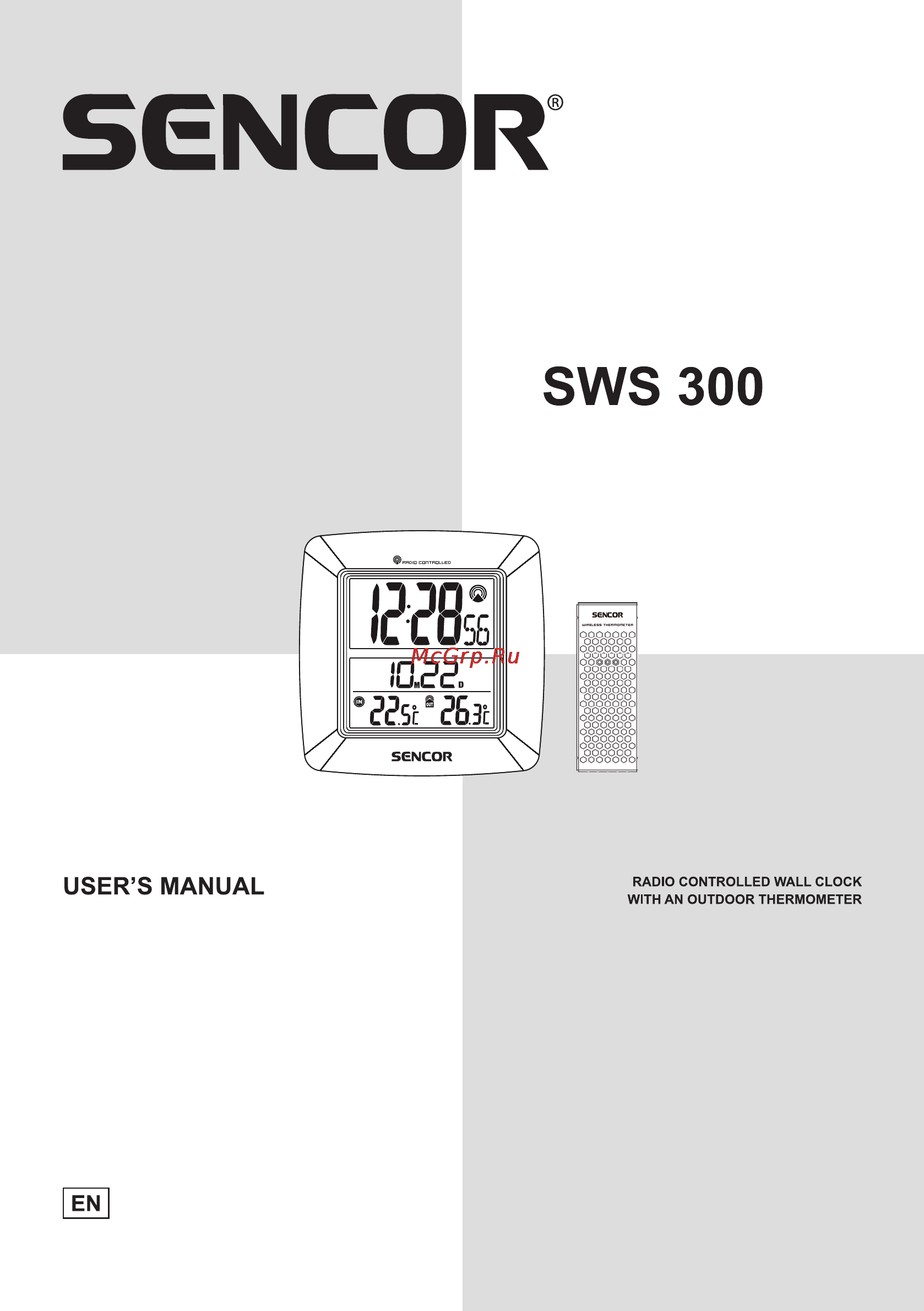 Sencor SWS 300 Инструкция по эксплуатации онлайн
