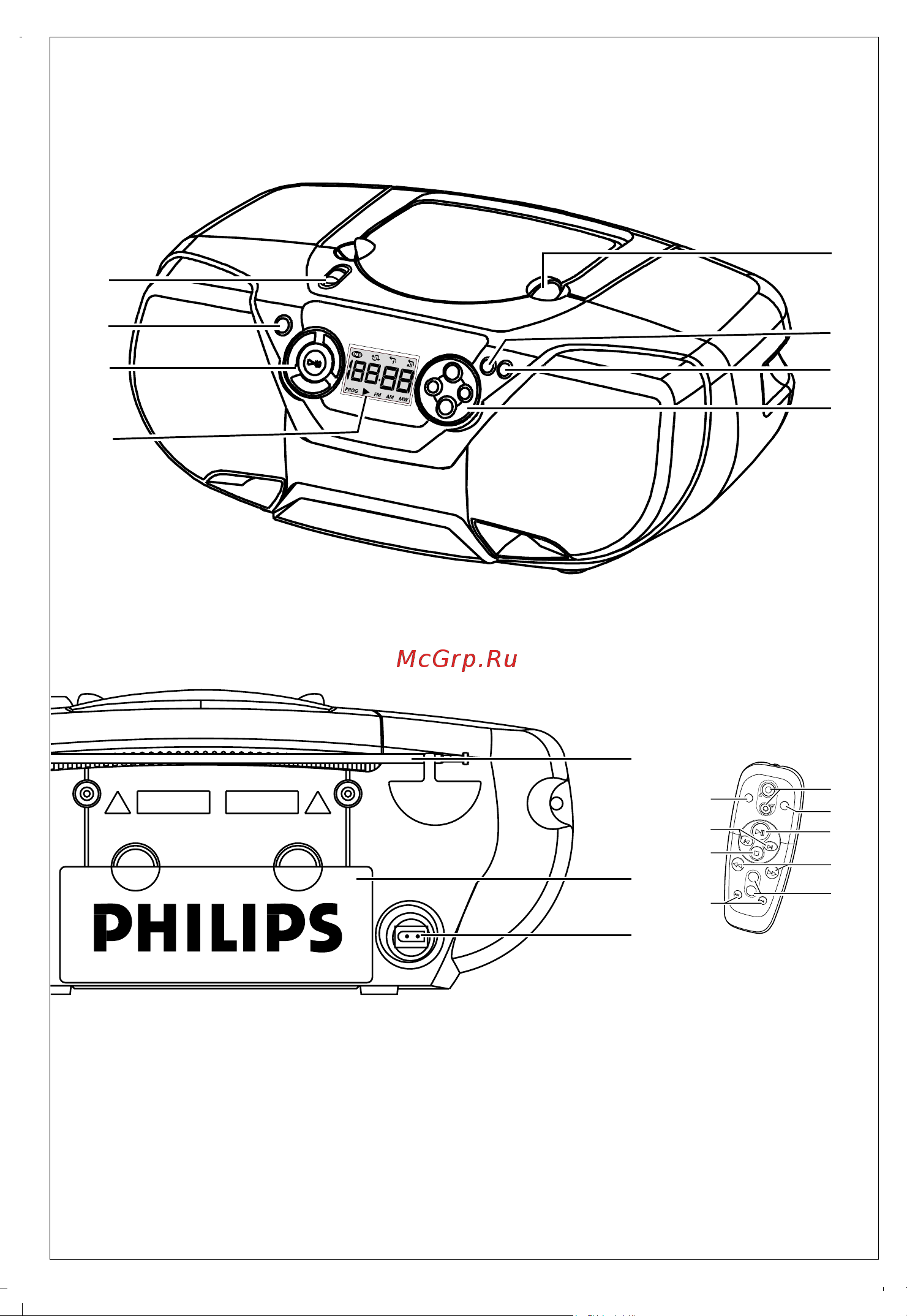 Philips AZ1300 [2/9] Attention