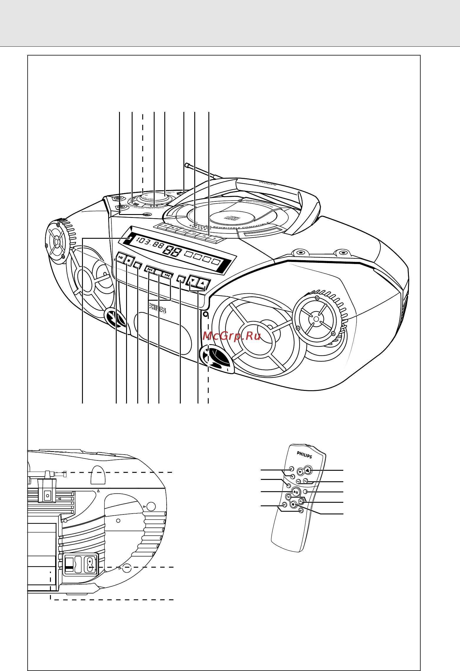 Philips AZ2030 Инструкция по эксплуатации онлайн [2/13] 88131