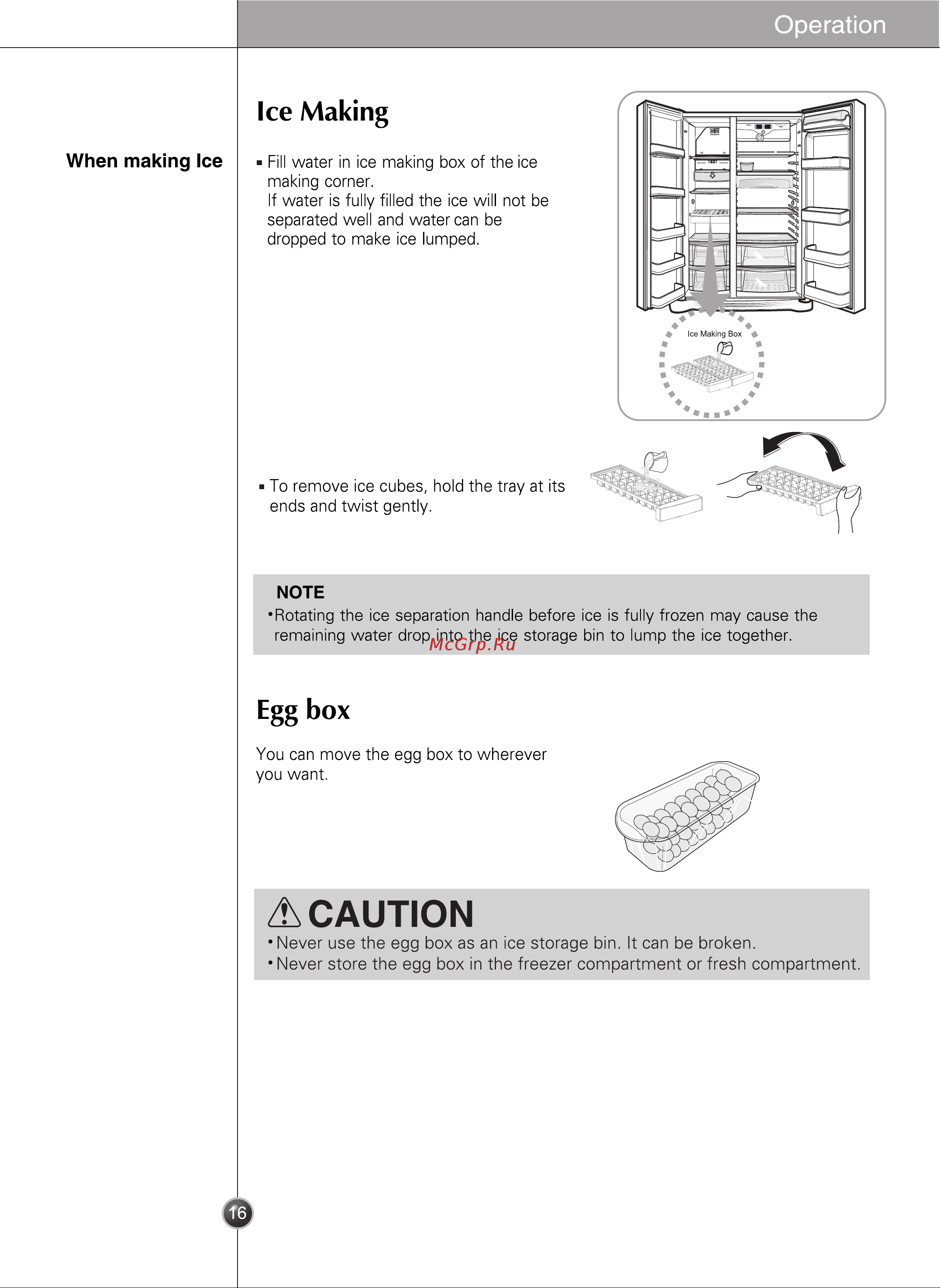 LG GR-B207FLCA [16/71] A caution