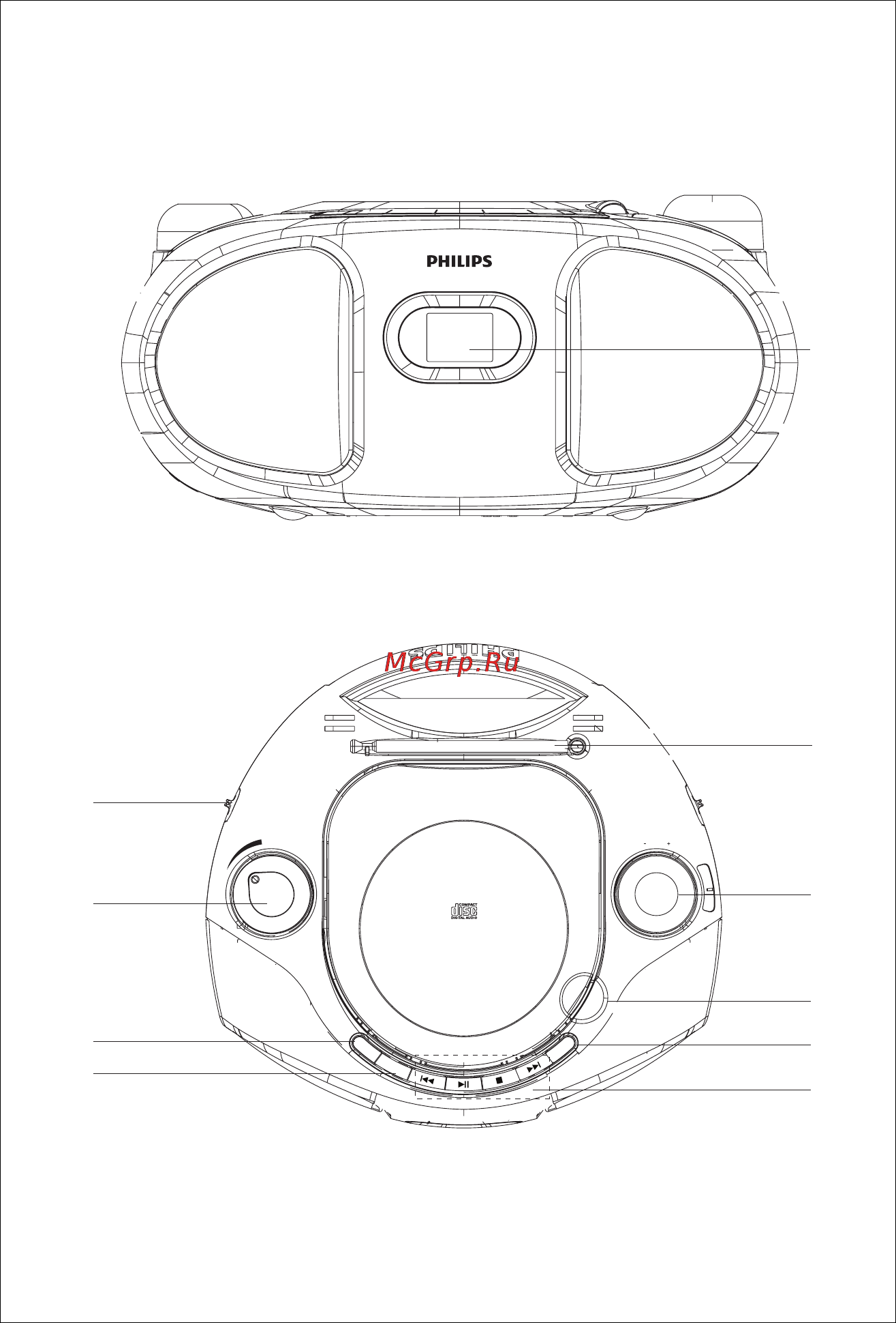Philips AZ102S Инструкция по эксплуатации онлайн [2/15] 88146
