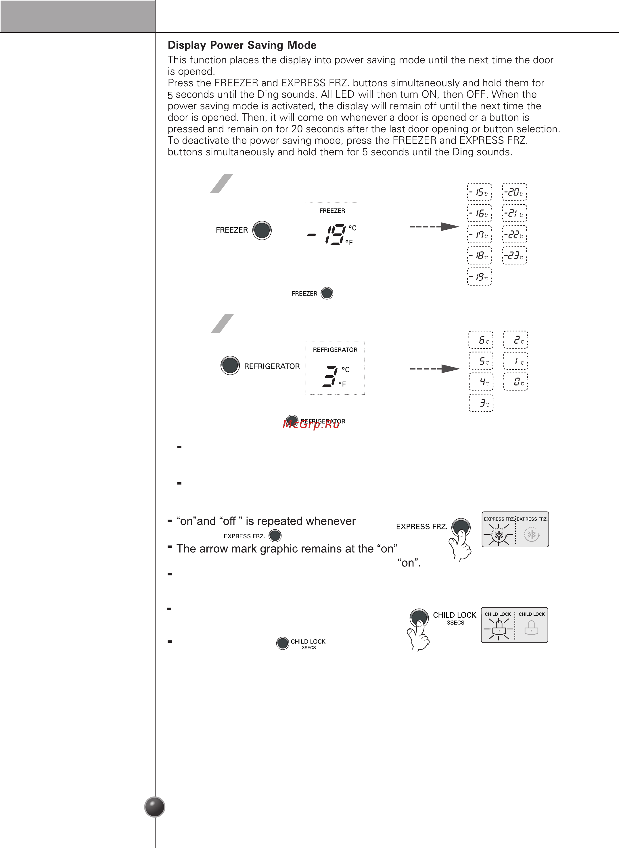 LG GR-B217LQMR [15/56] Operation