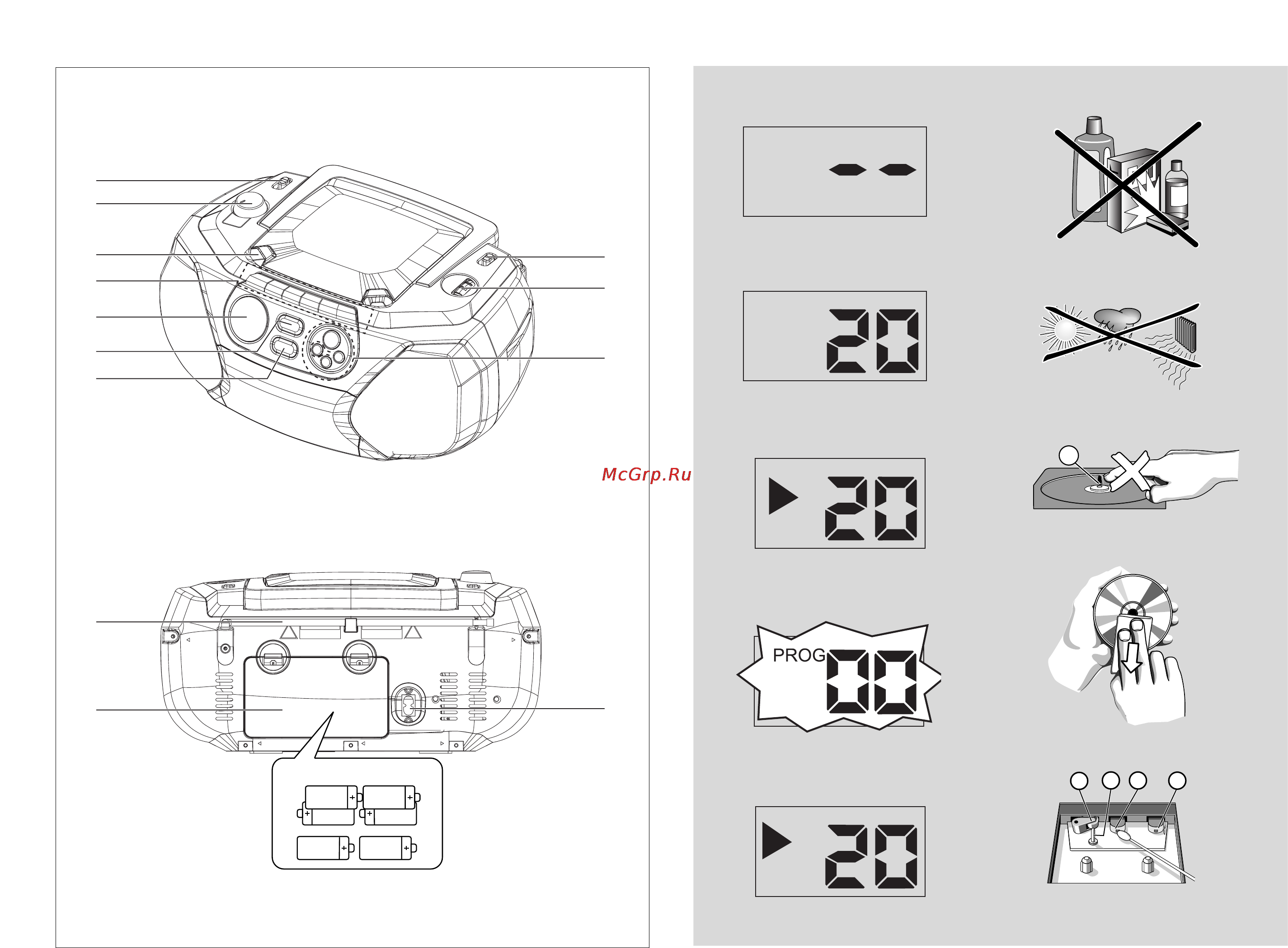 Philips AZ1017 [2/6] Xr14 um 2 c cells